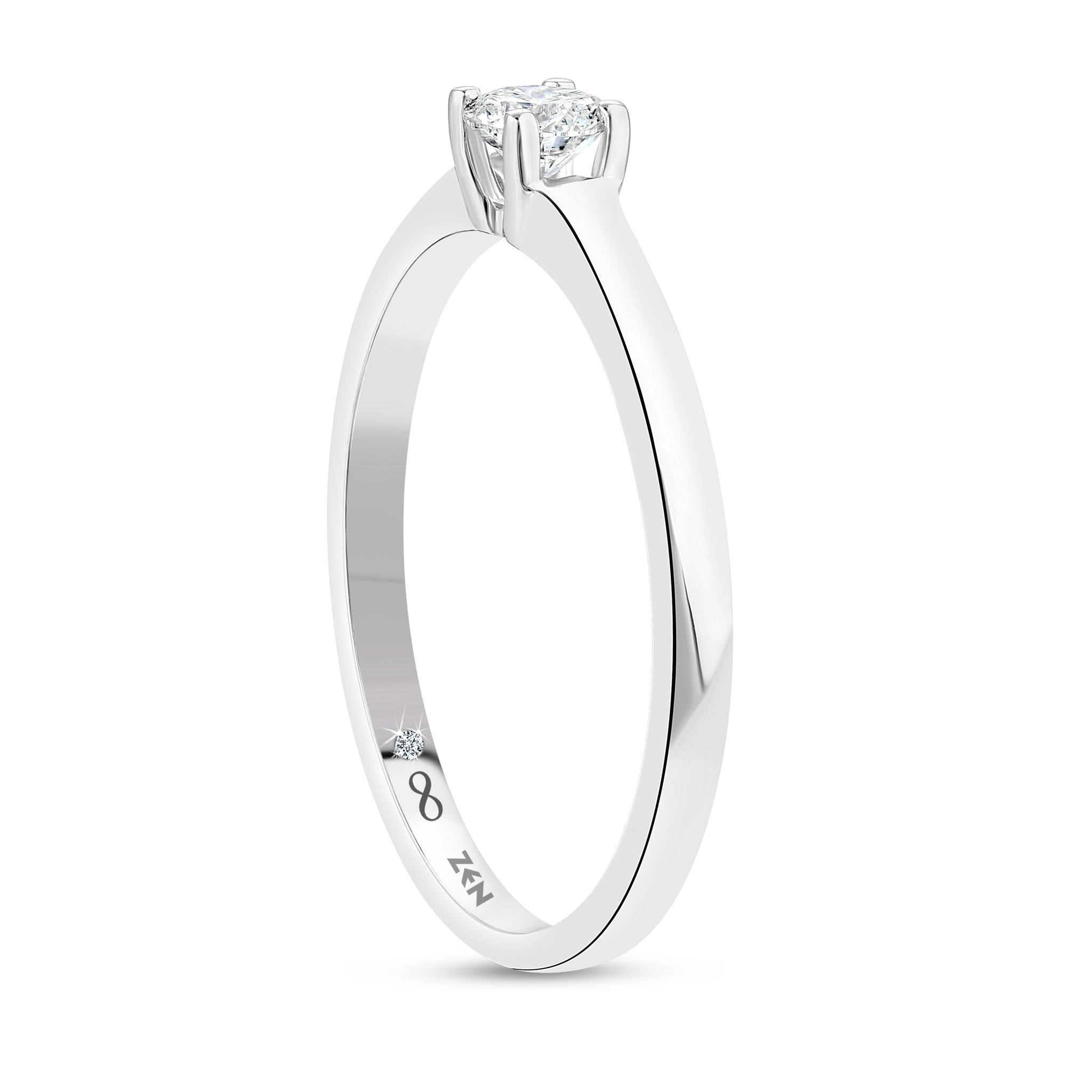 Solitaire Diamond Engagement Ring