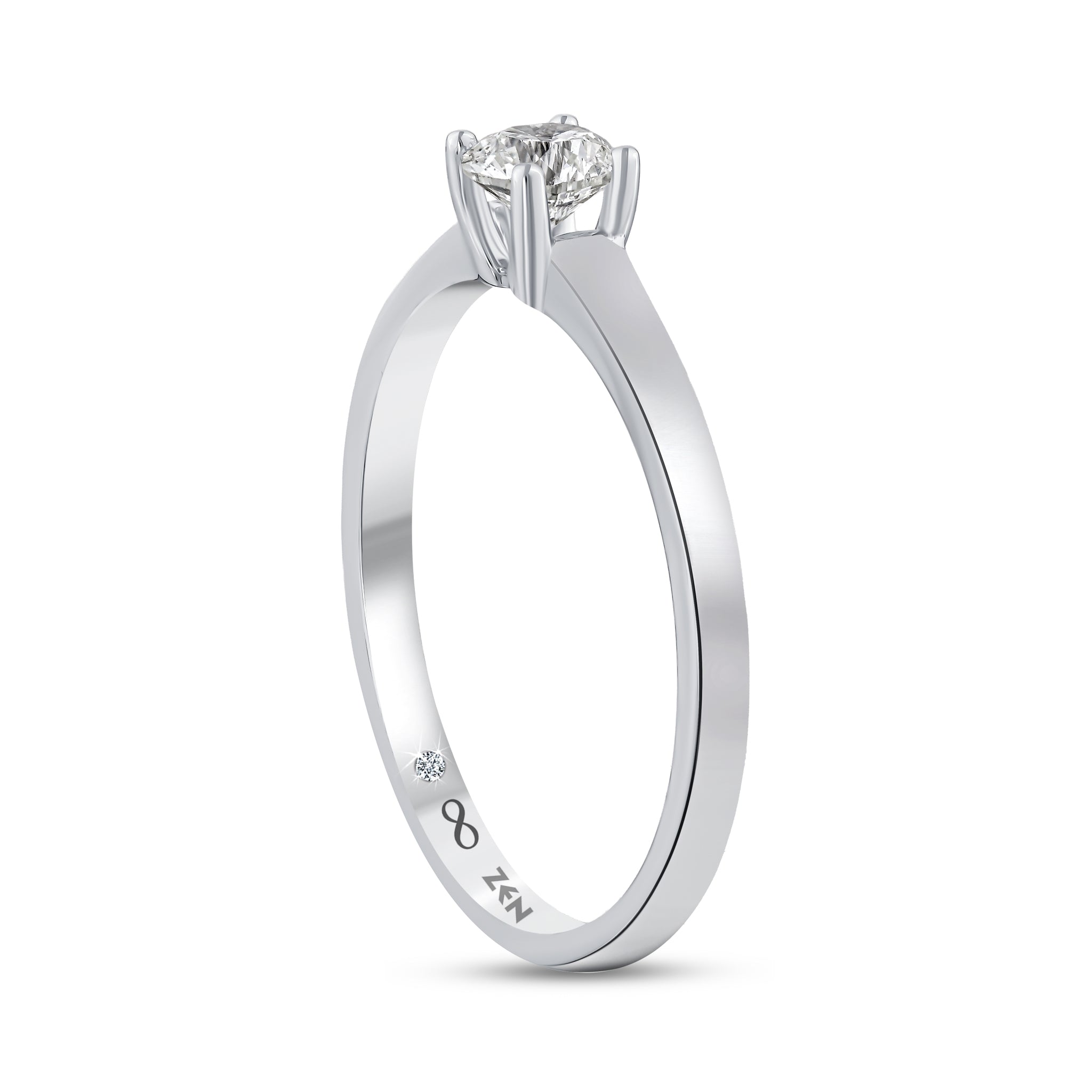 Solitaire Diamond Engagement Ring