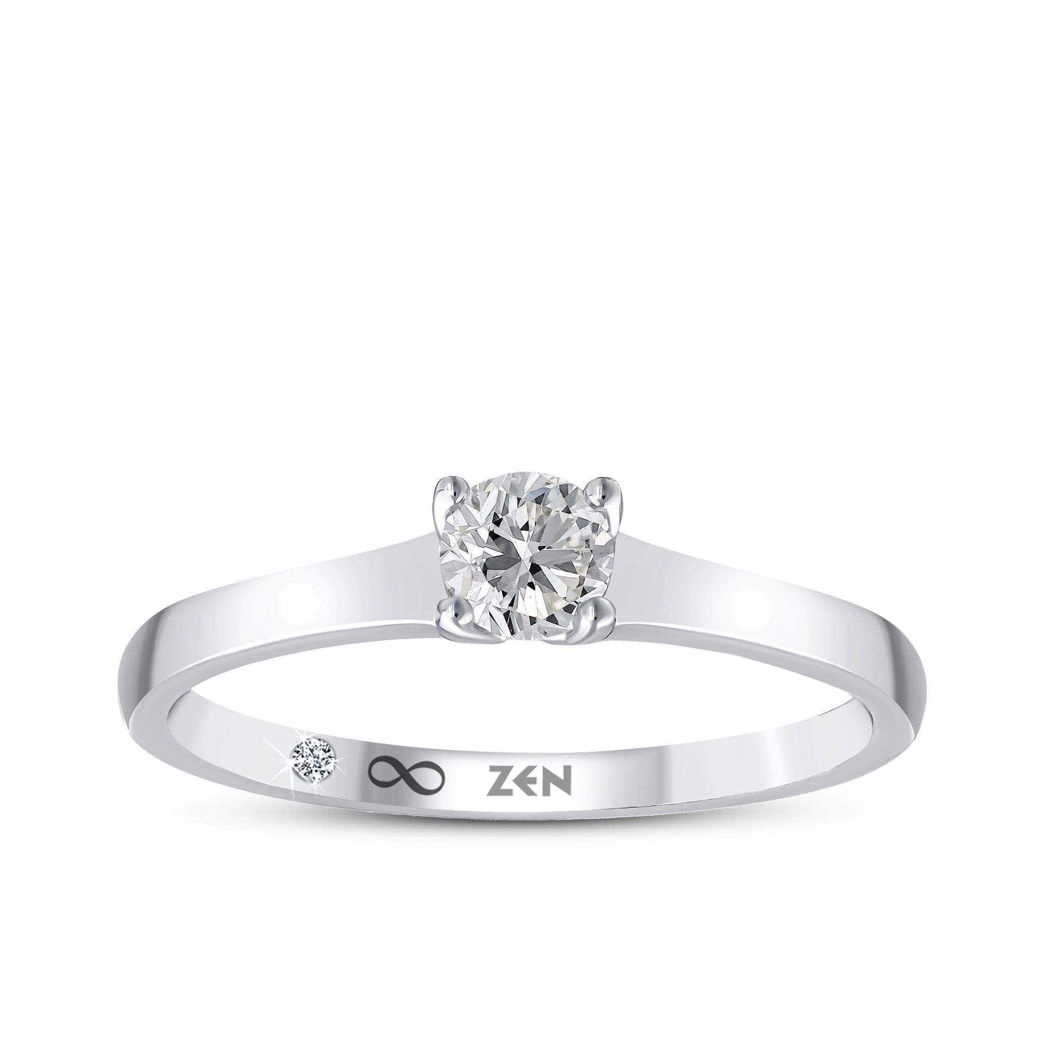 Solitaire Diamond Engagement Ring