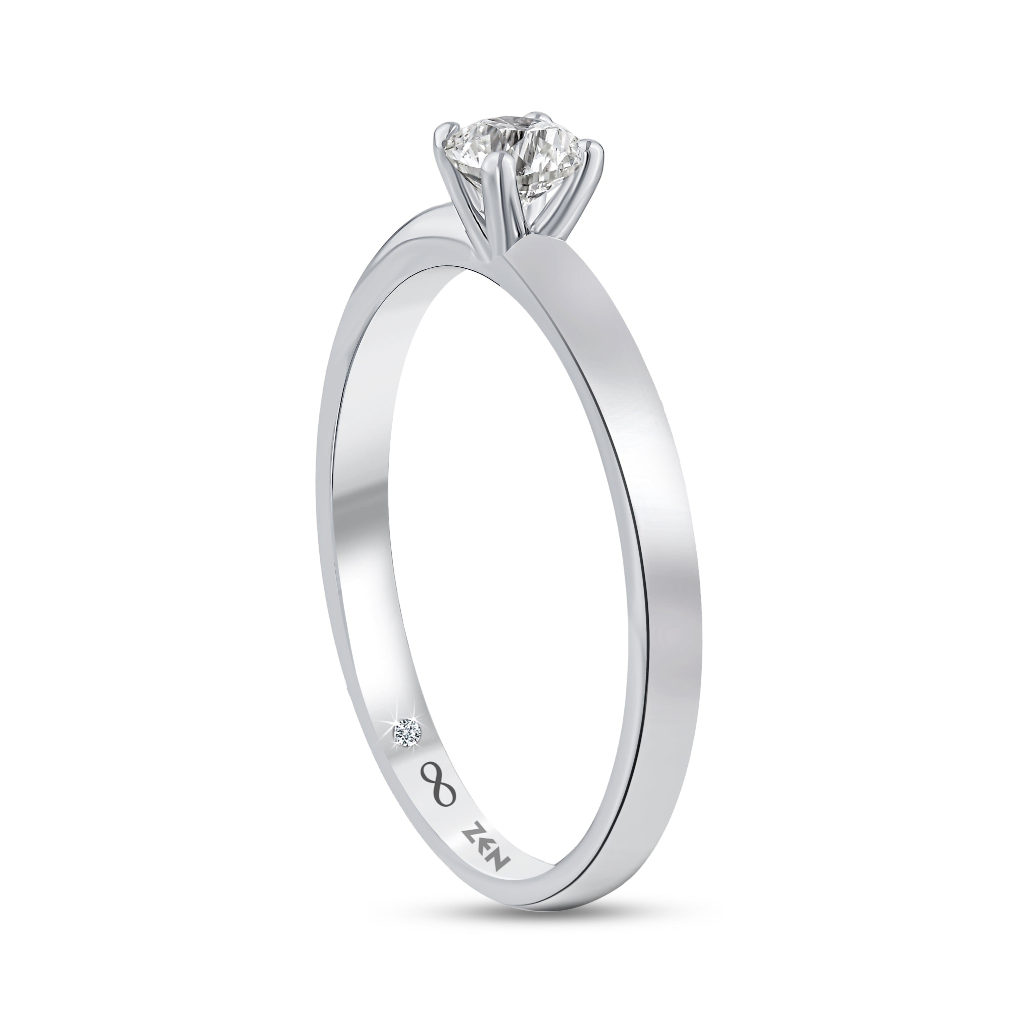 Solitaire Diamond Engagement Ring