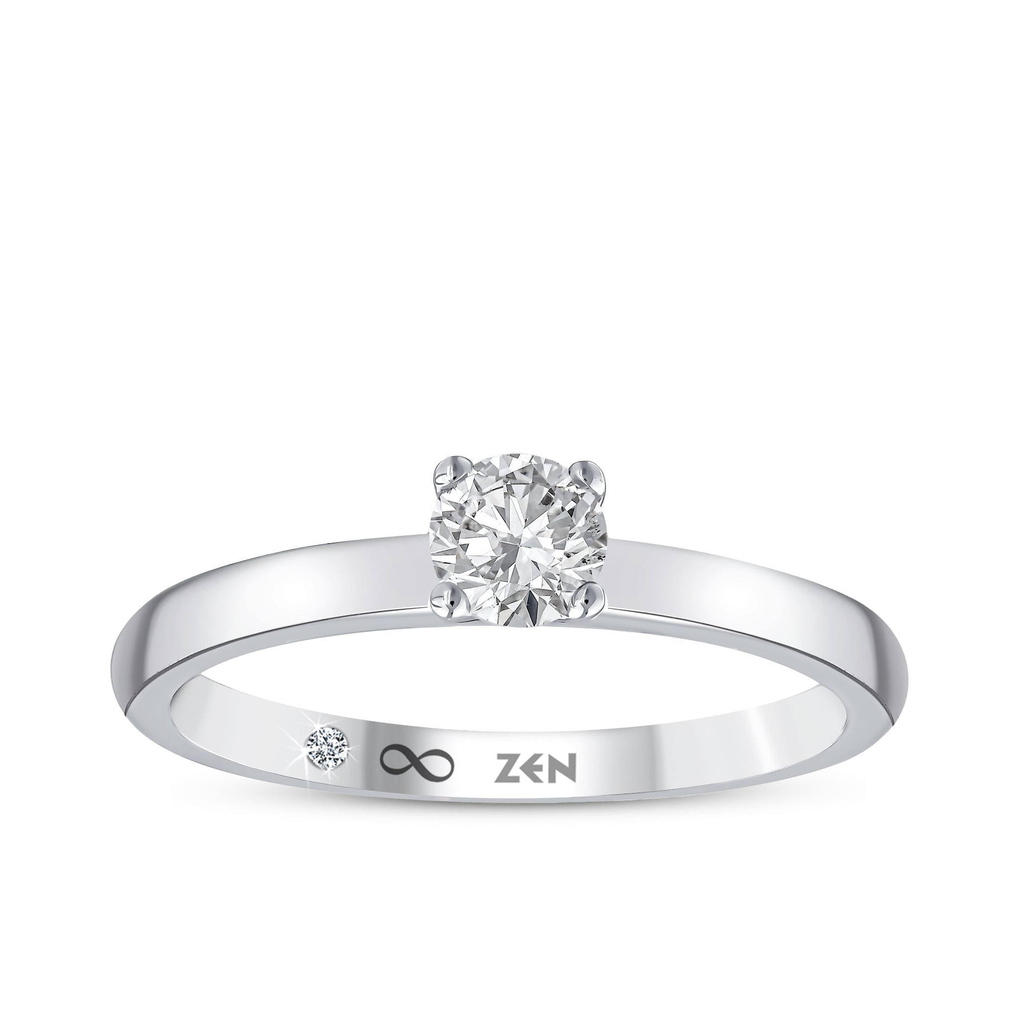 Solitaire Diamond Engagement Ring