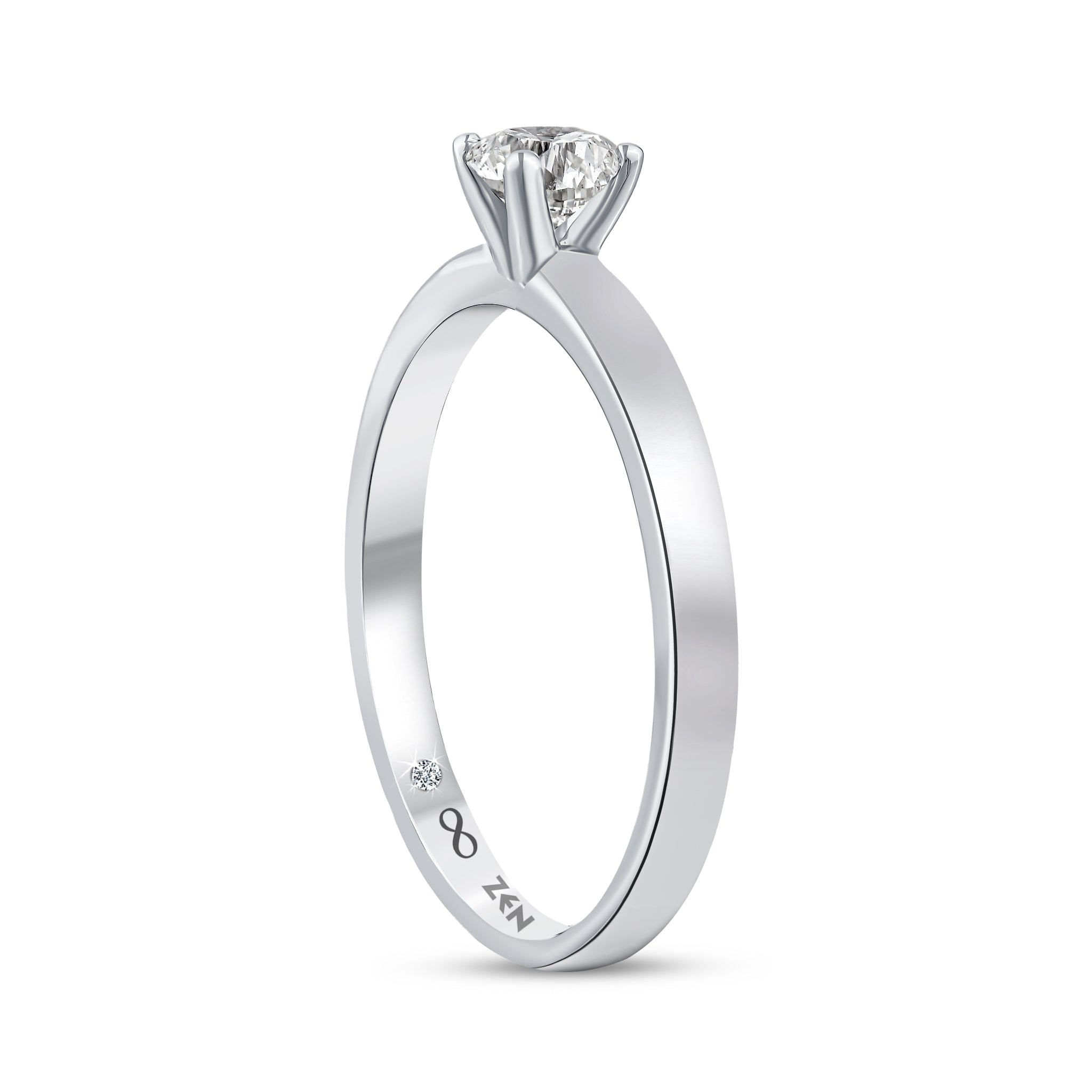 Solitaire Diamond Engagement Ring