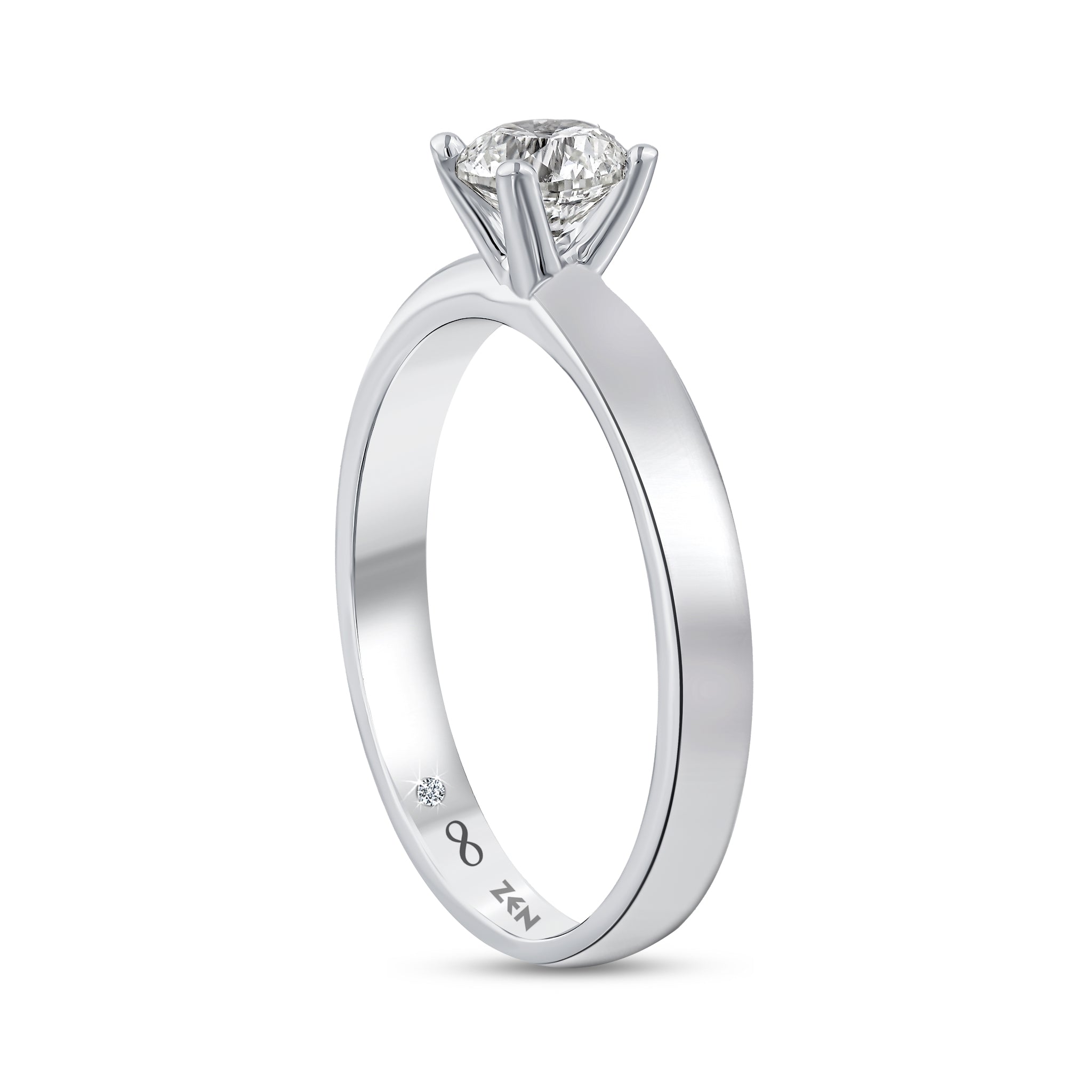 Solitaire Diamond Engagement Ring