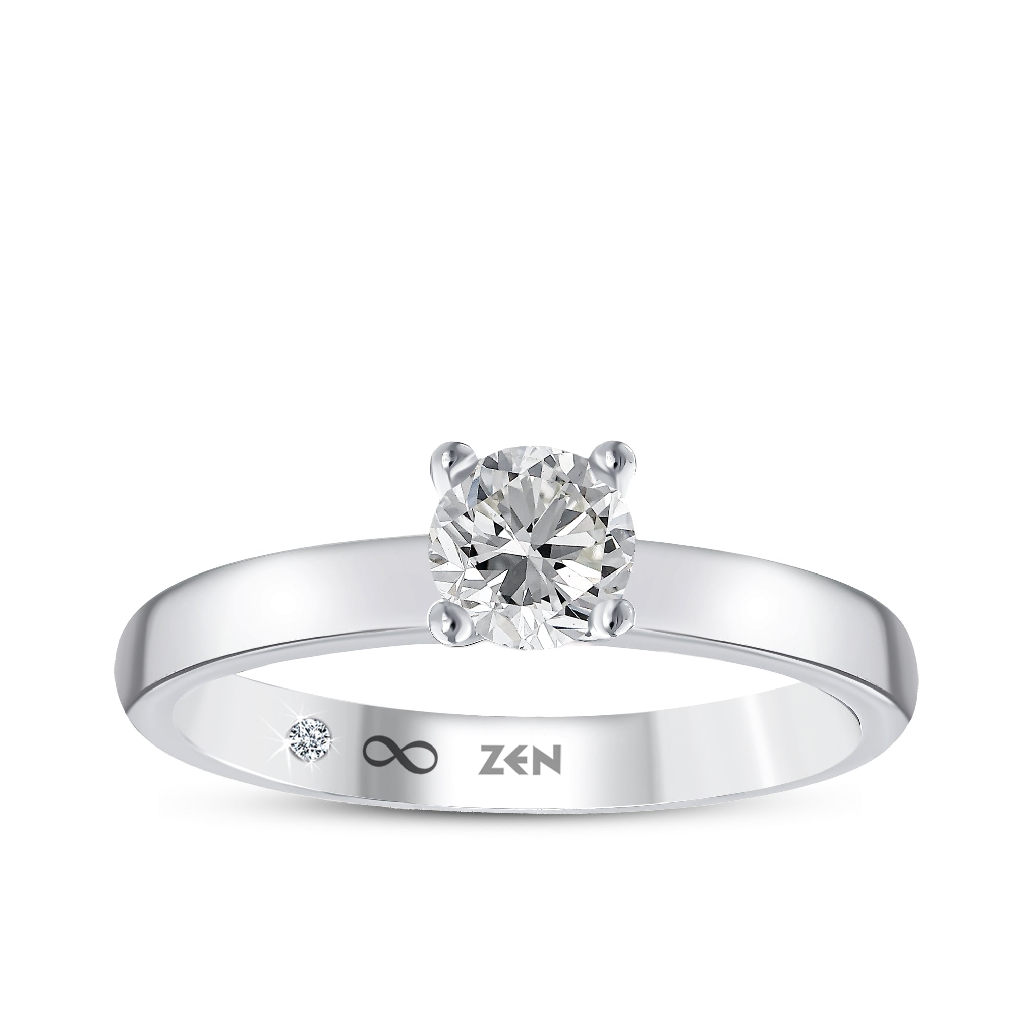 Solitaire Diamond Engagement Ring