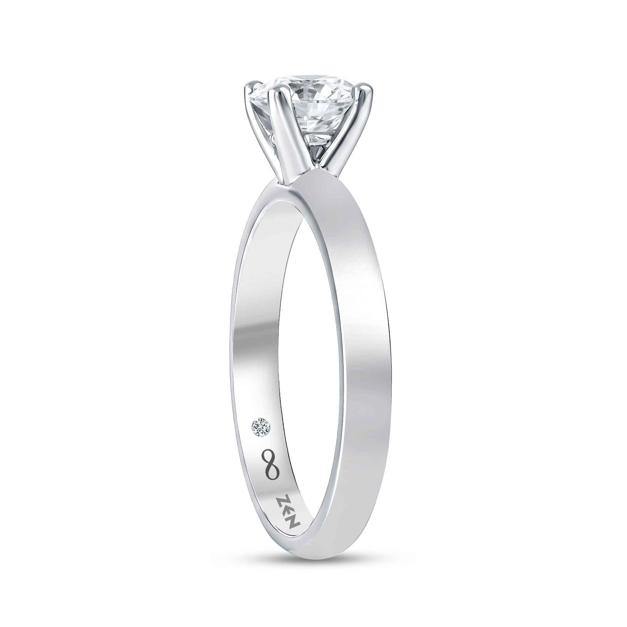Solitaire Diamond Engagement Ring