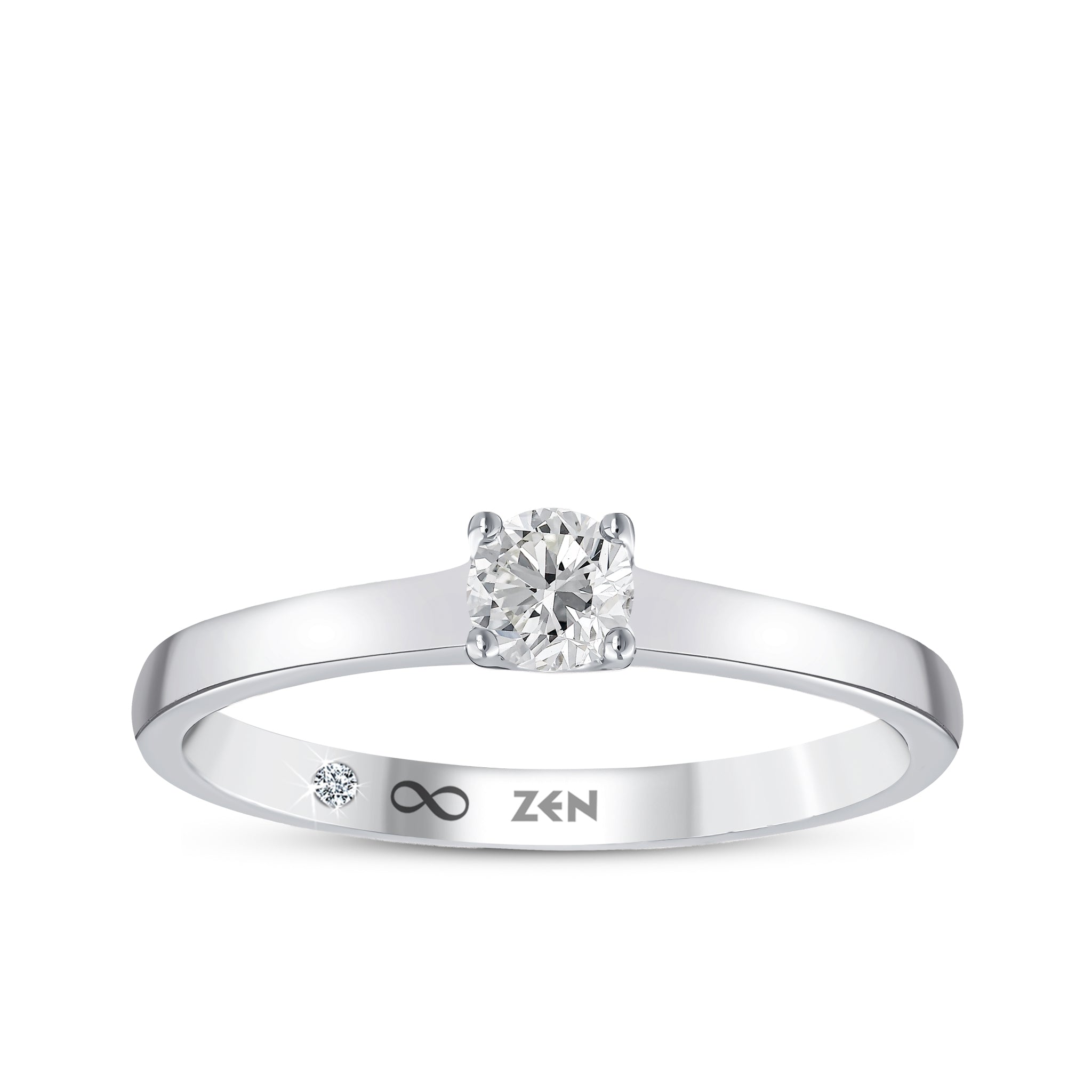 Solitaire Diamond Engagement Ring
