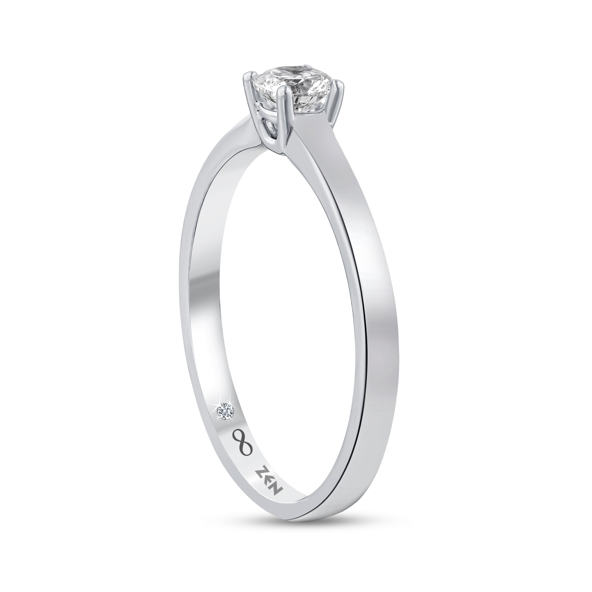Solitaire Diamond Engagement Ring