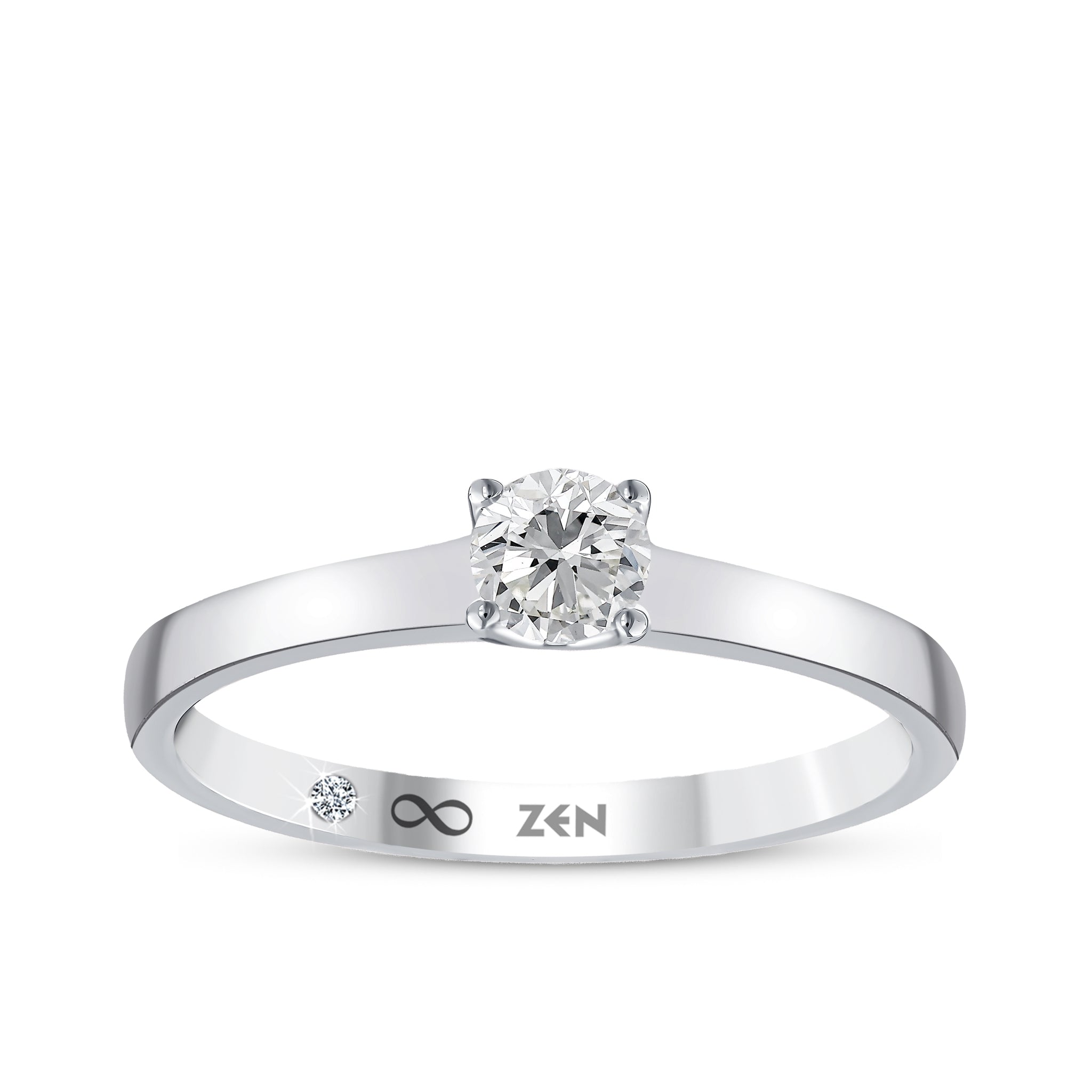 Solitaire Diamond Engagement Ring