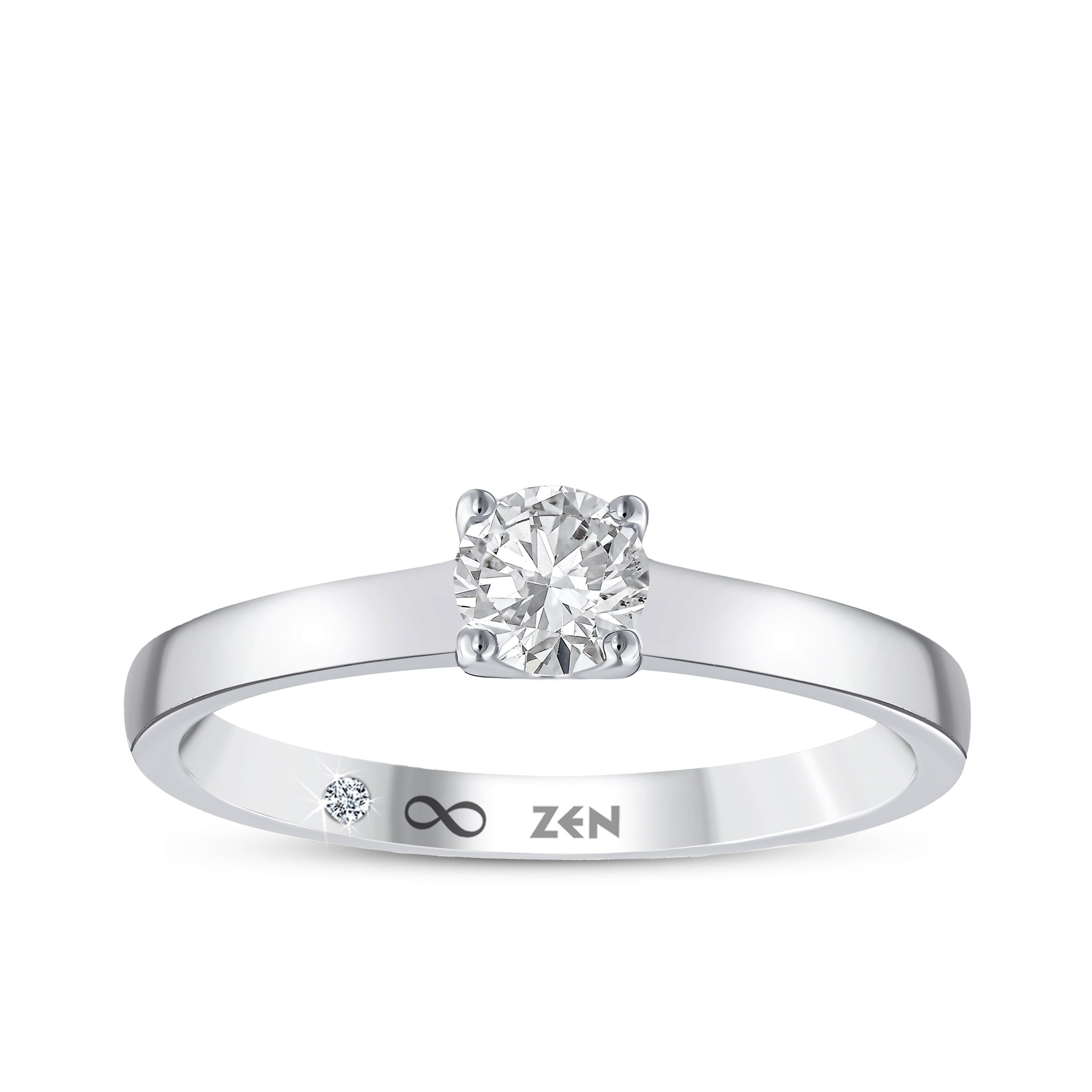 Solitaire Diamond Engagement Ring