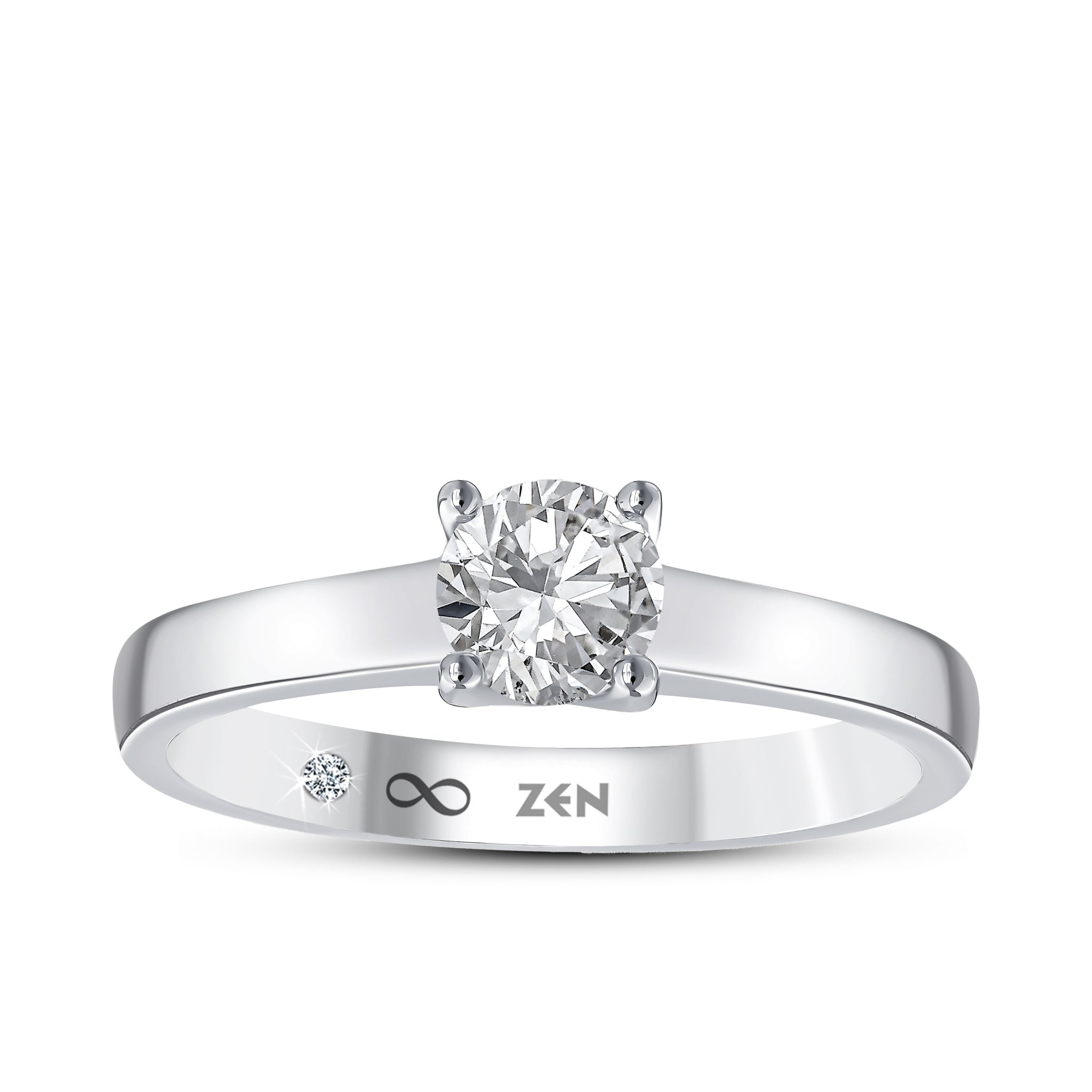 Solitaire Diamond Engagement Ring