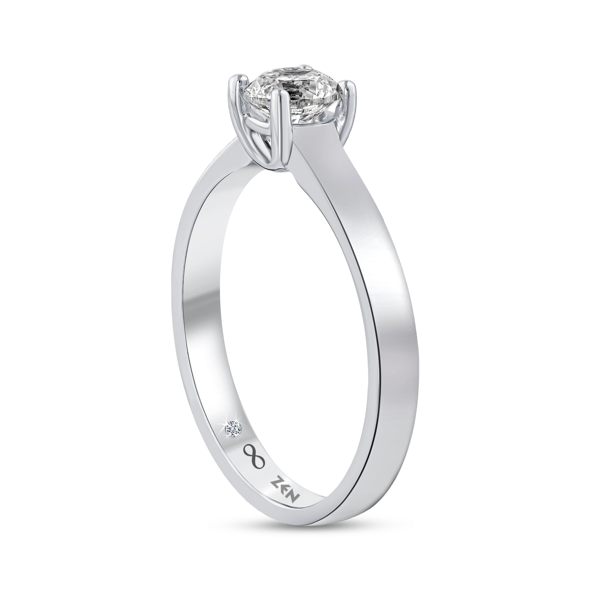 Solitaire Diamond Engagement Ring