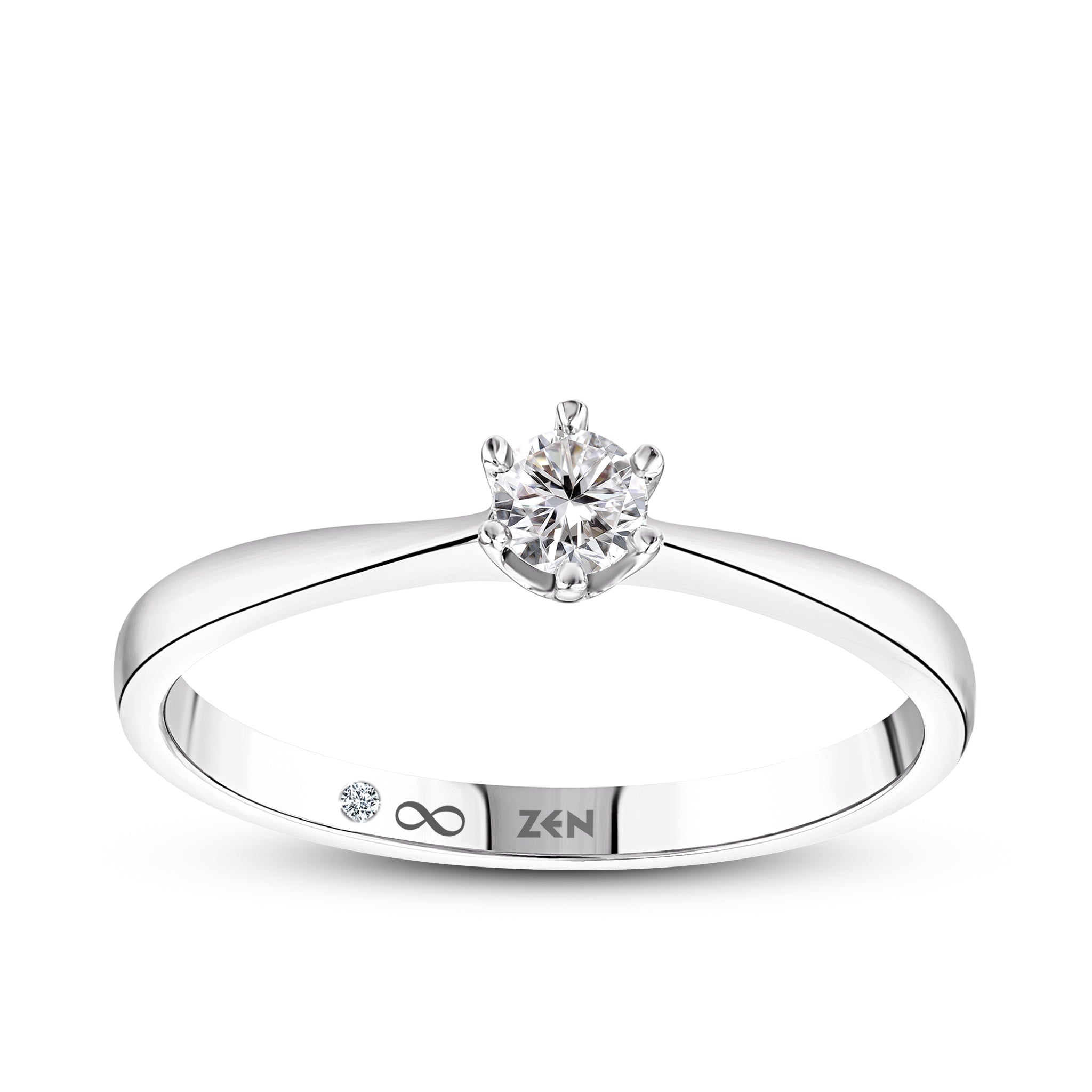 Solitaire Diamond Engagement Ring