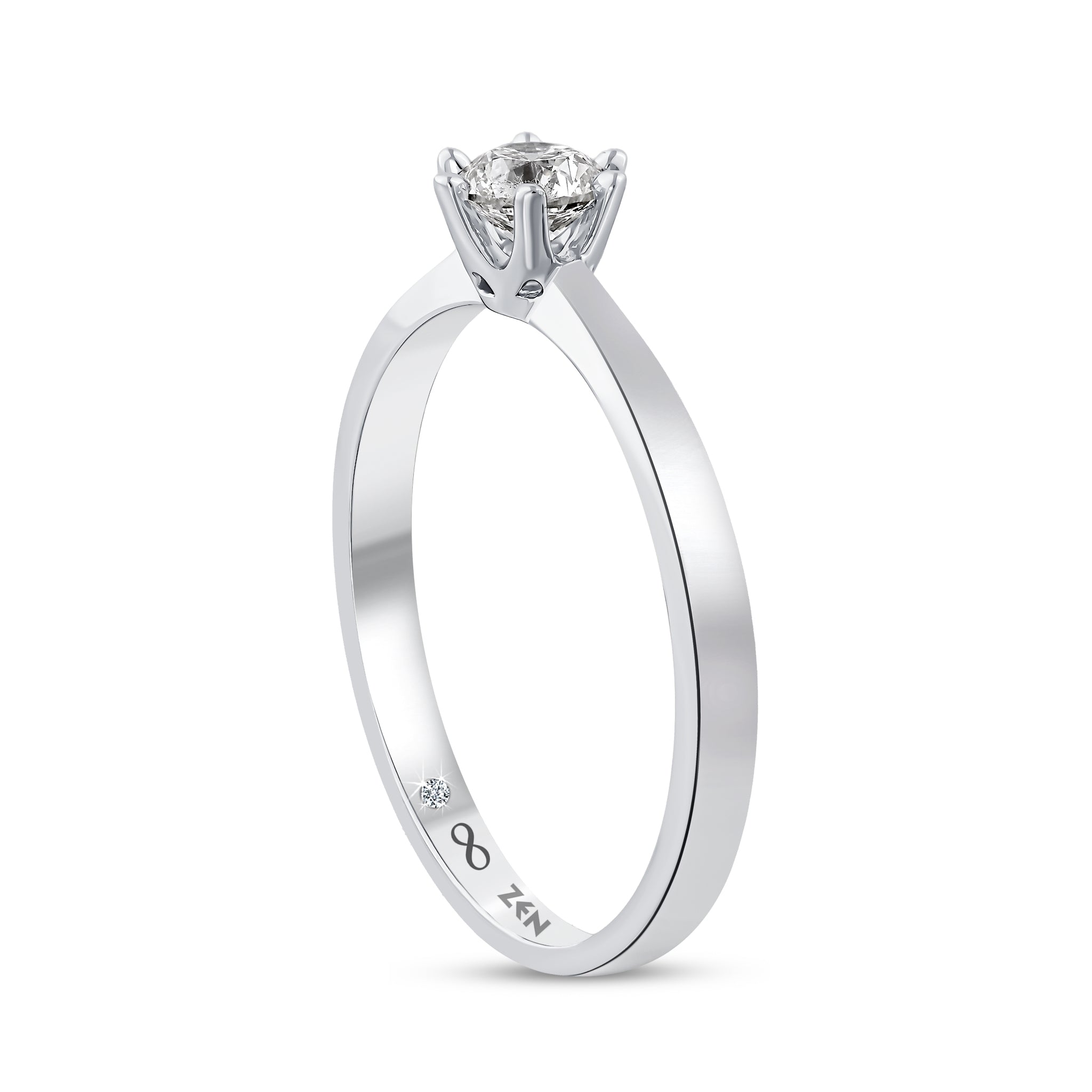 Solitaire Diamond Engagement Ring