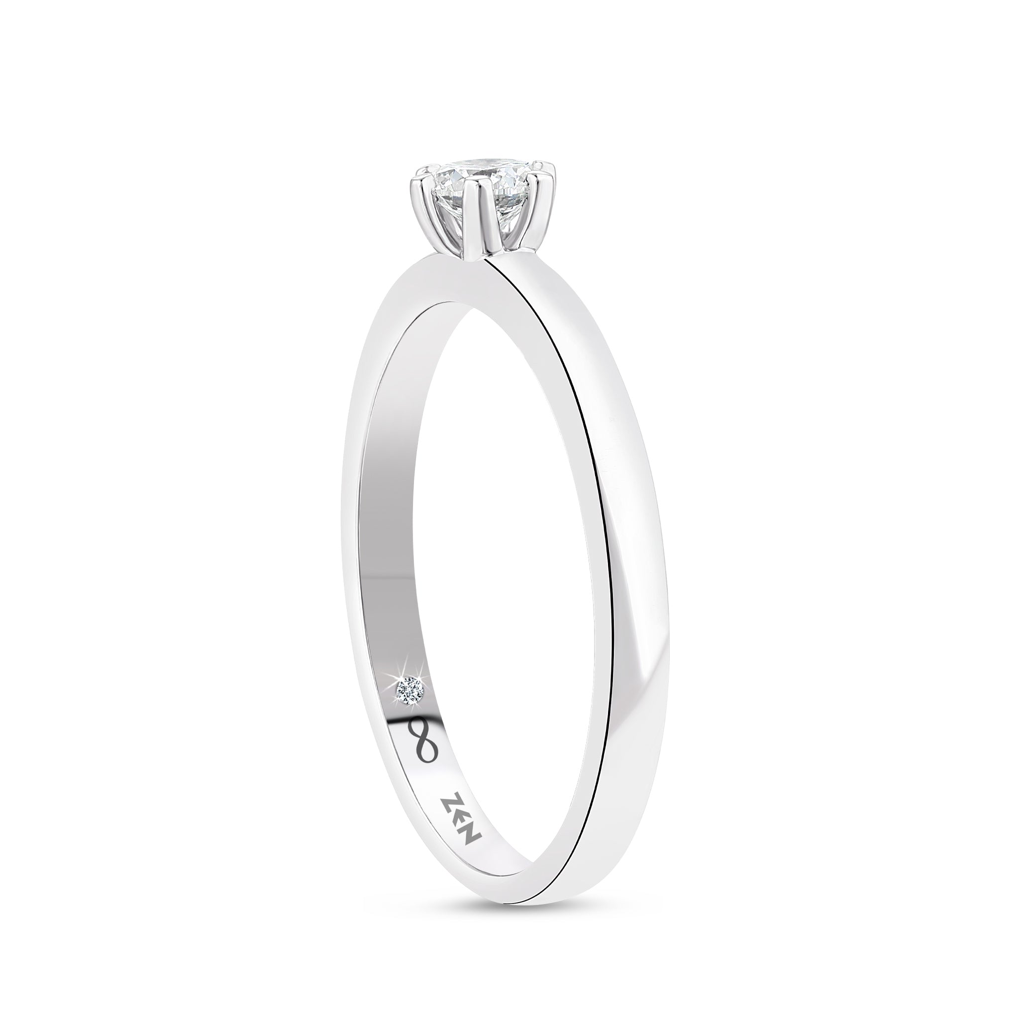 Solitaire Diamond Engagement Ring
