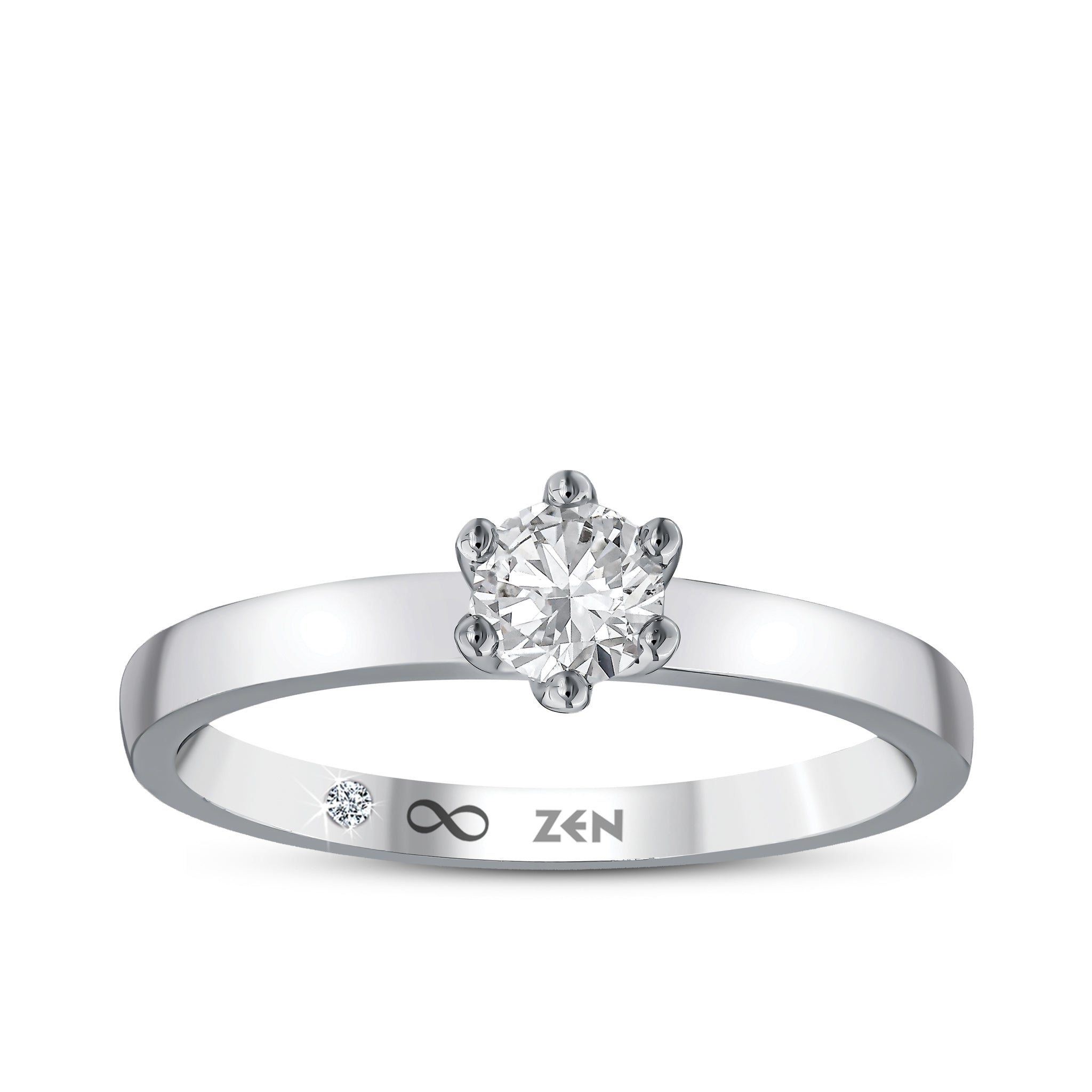 Diamond Solitaire Engagement Ring