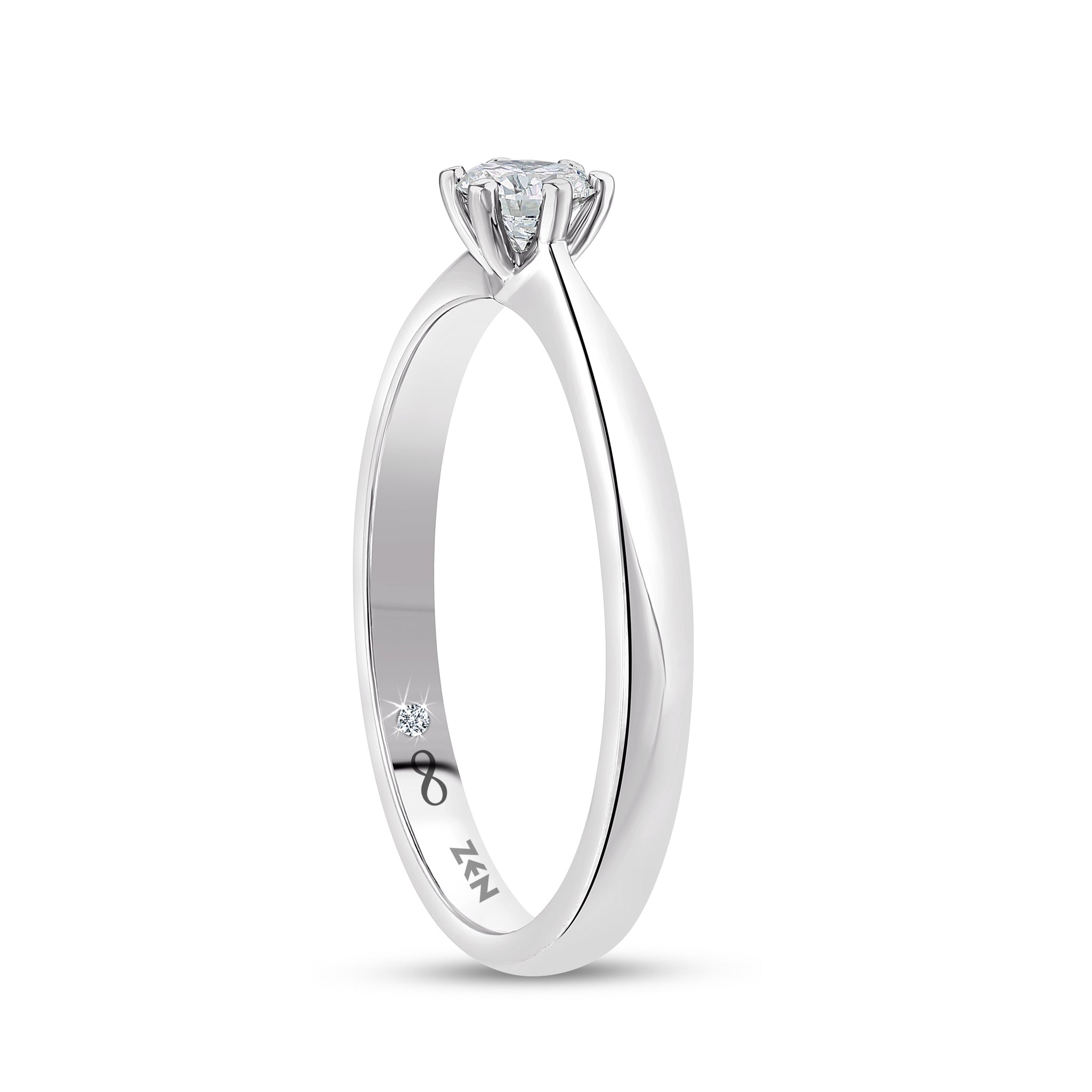 Solitaire Diamond Engagement Ring