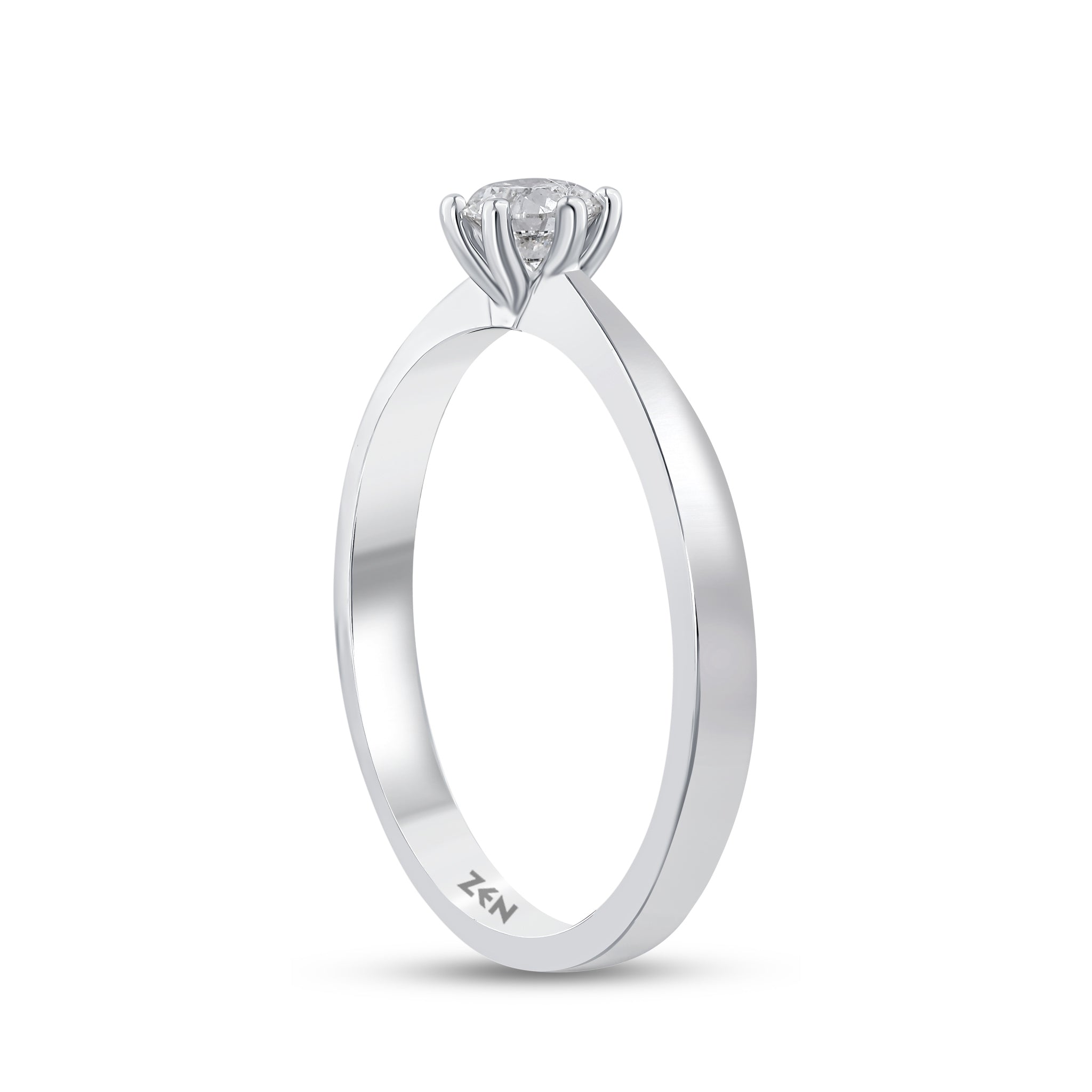Solitaire Diamond Engagement Ring