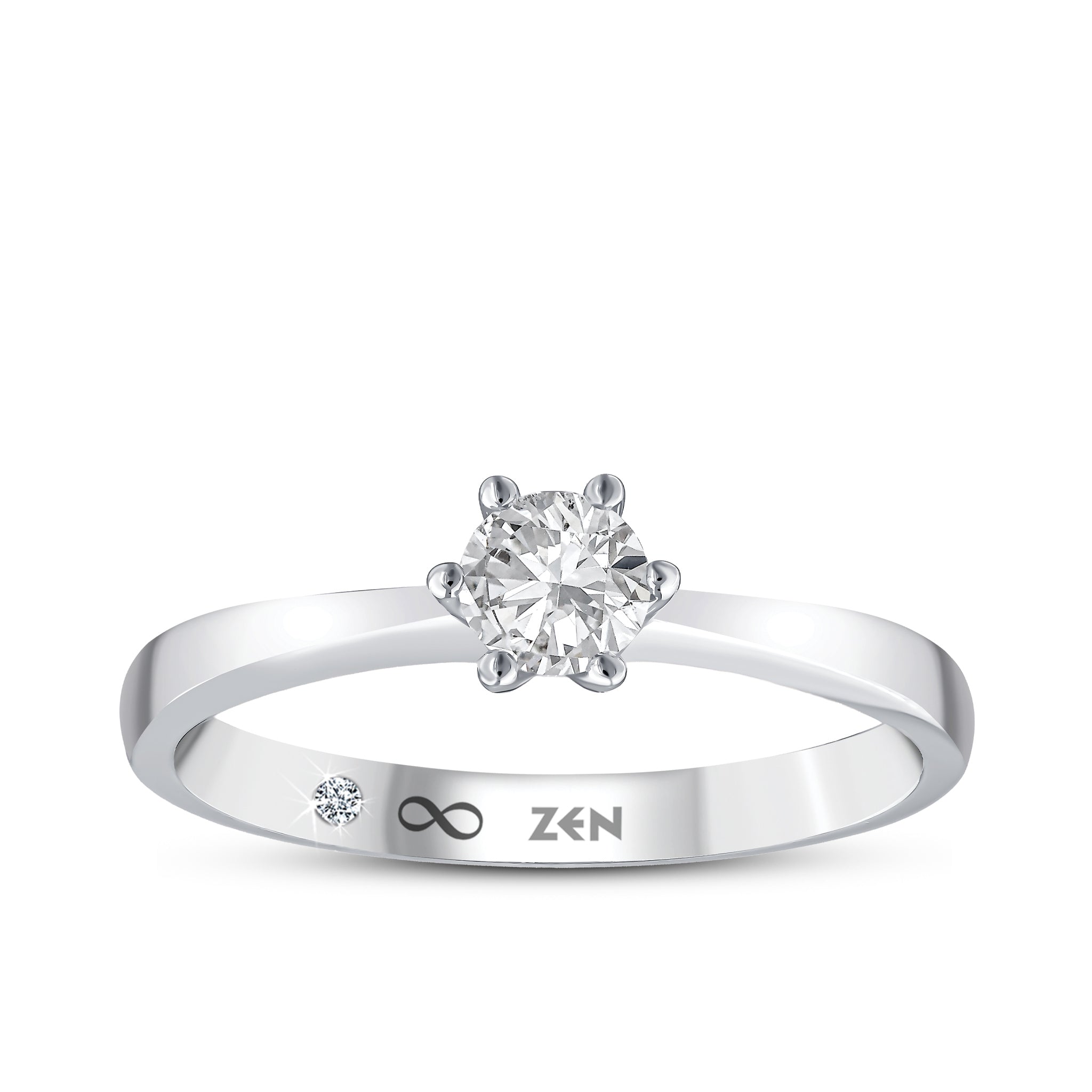 Diamond Solitaire Engagement Ring