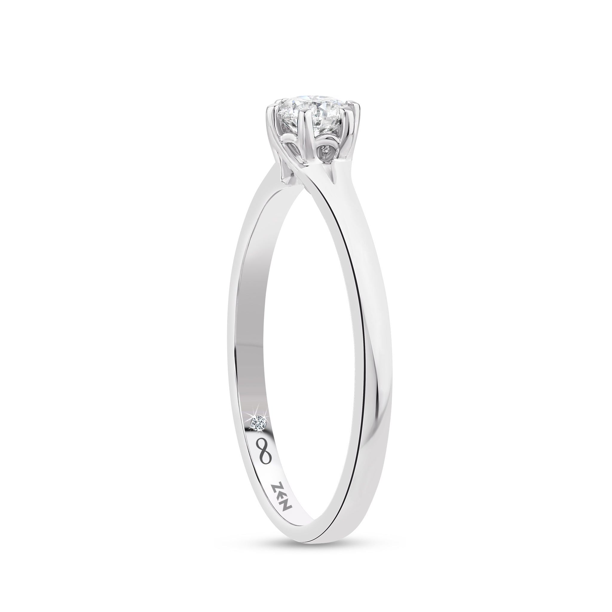 Solitaire Diamond Engagement Ring