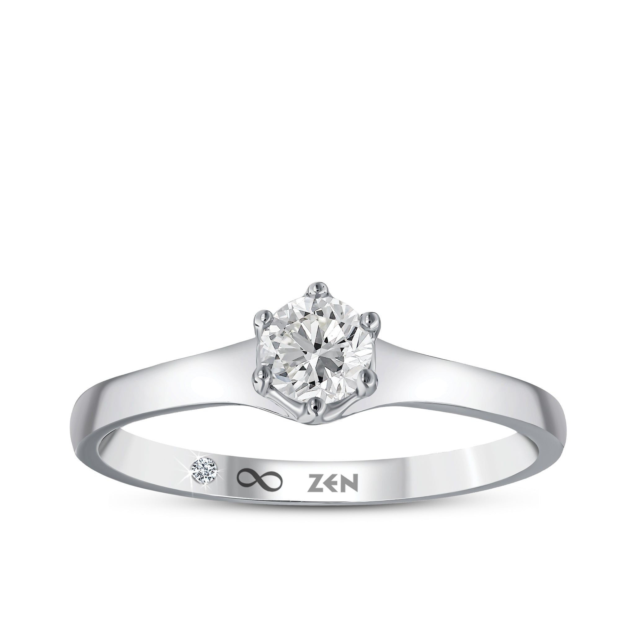 Diamond Solitaire Engagement Ring