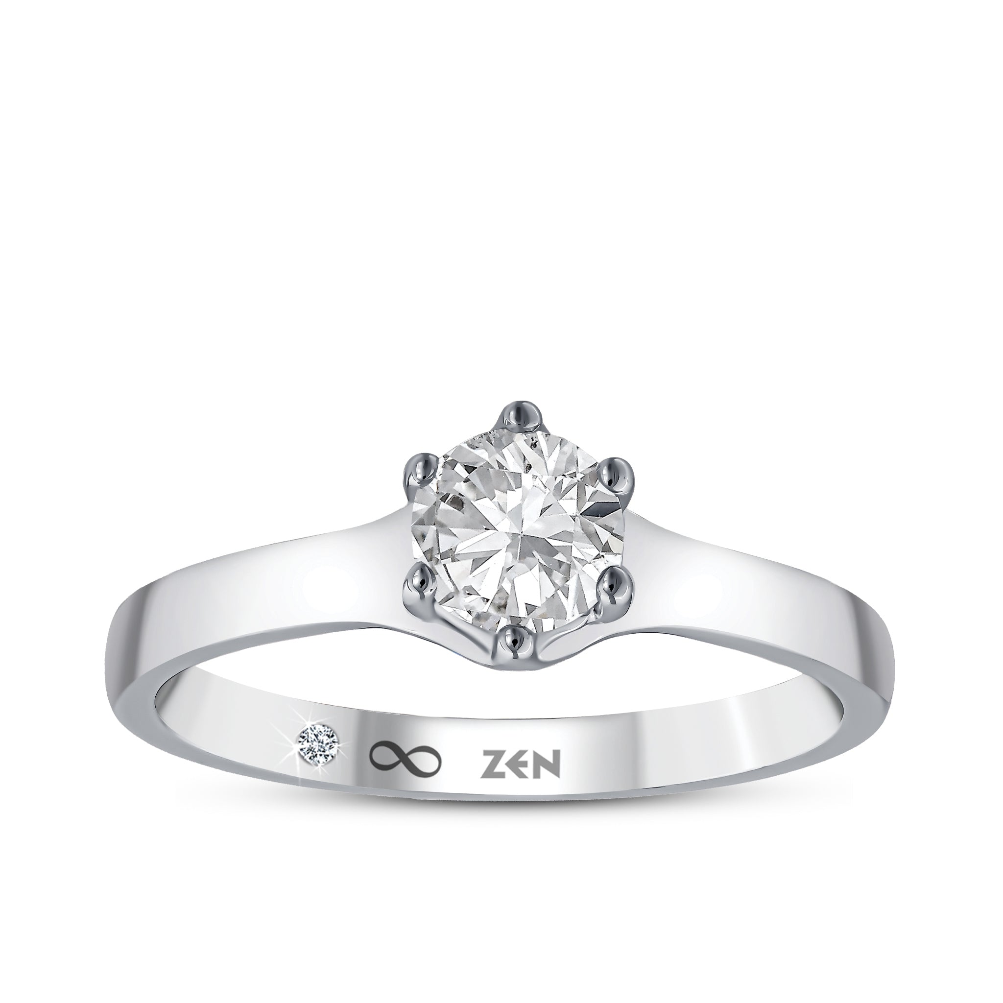 Diamond Solitaire Engagement Ring