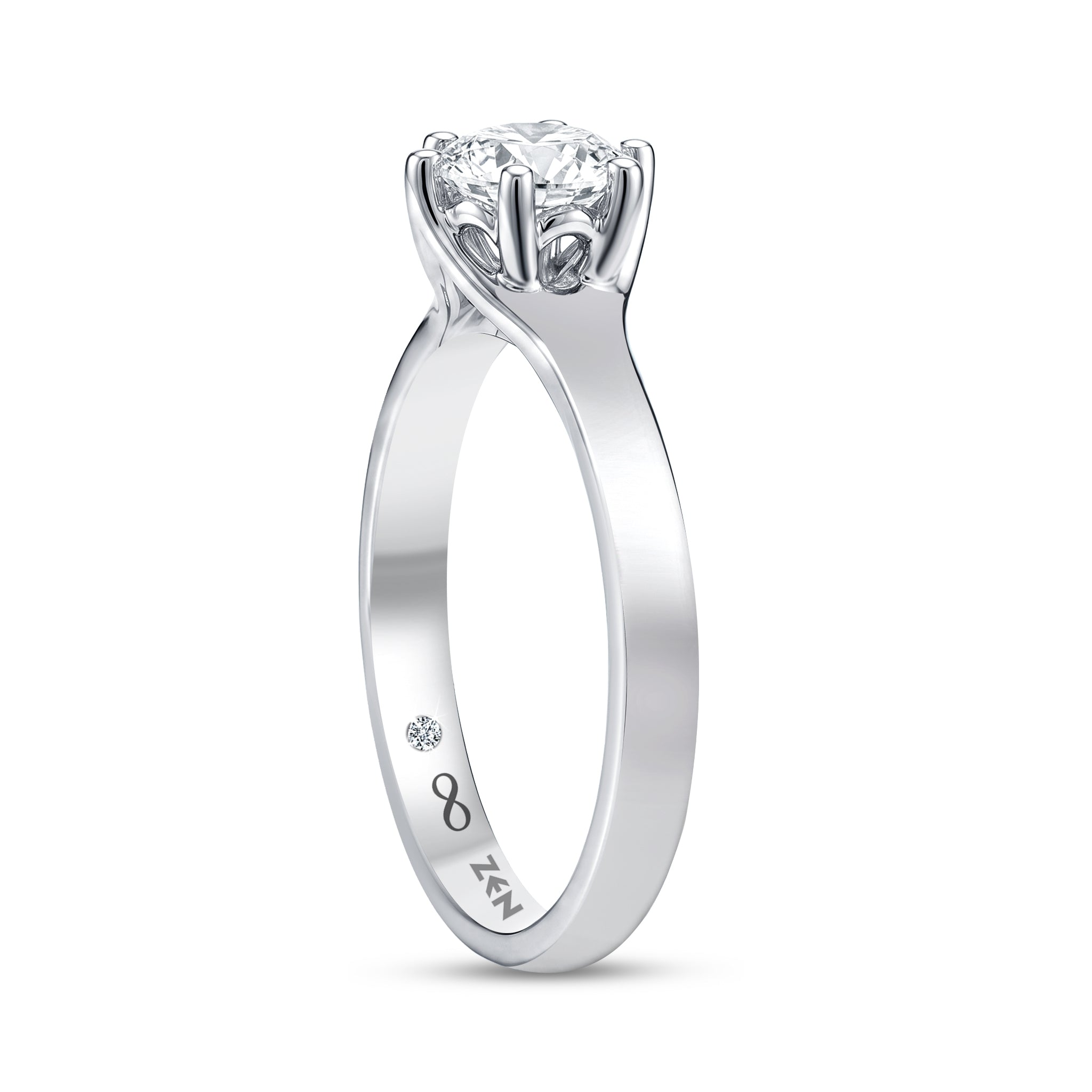 Solitaire Diamond Engagement Ring