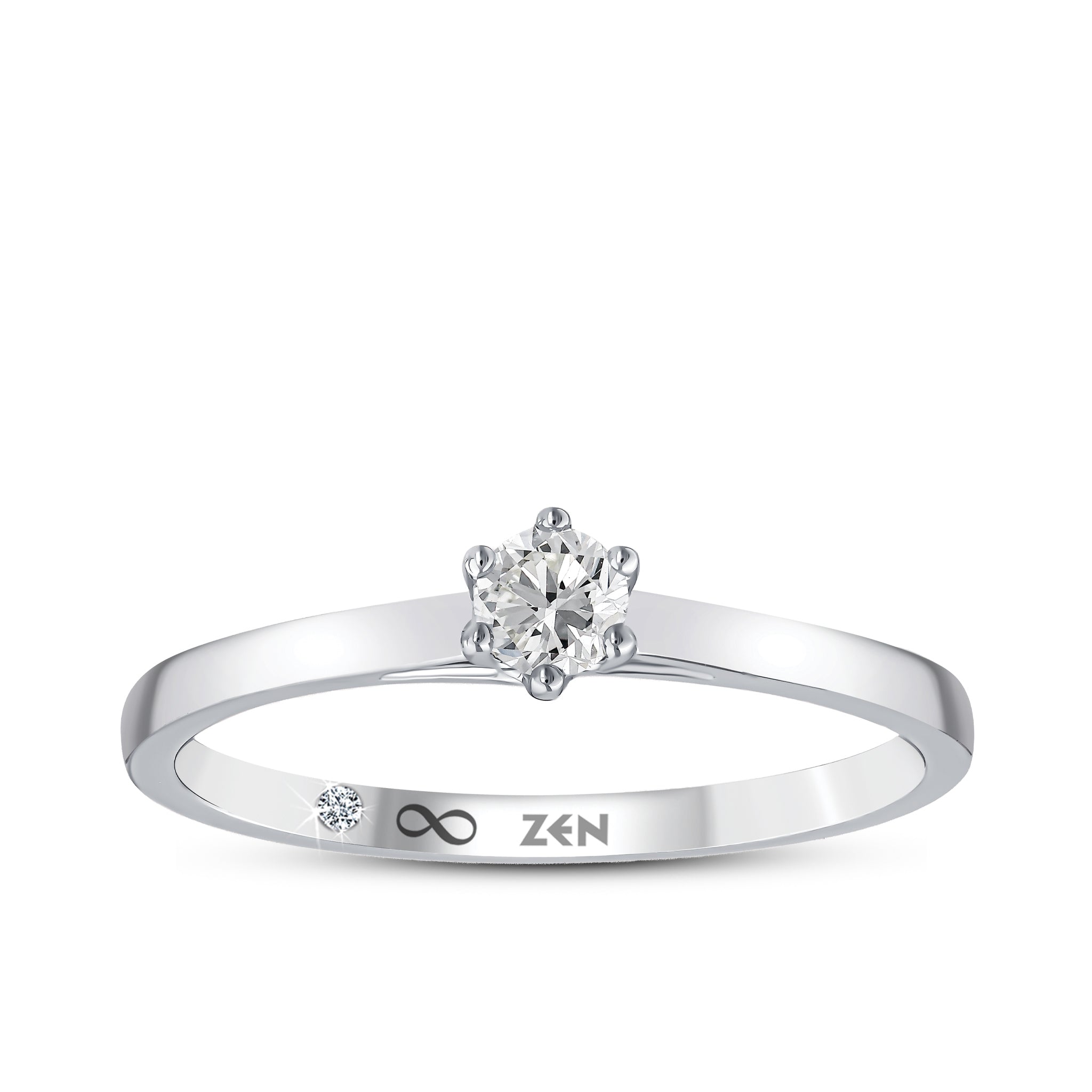 Diamond Solitaire Engagement Ring