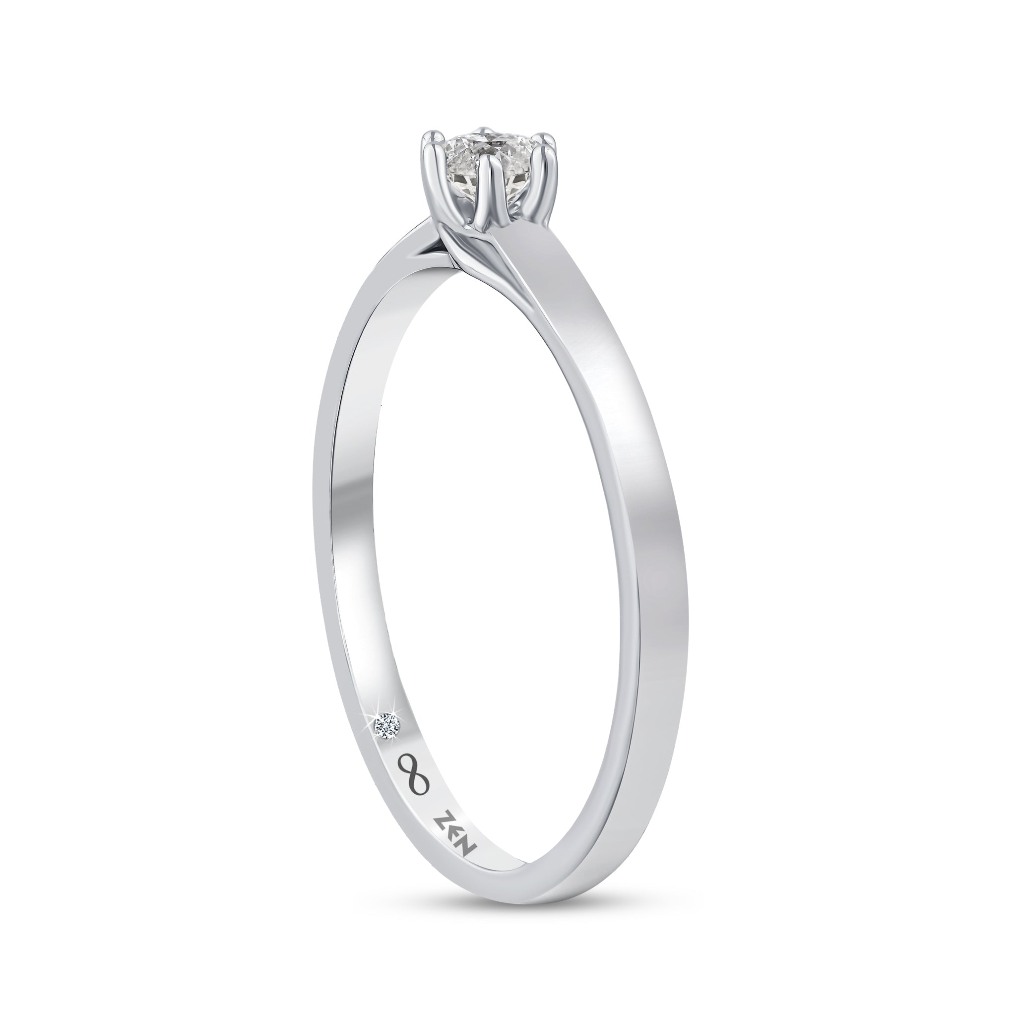 Diamond Solitaire Engagement Ring