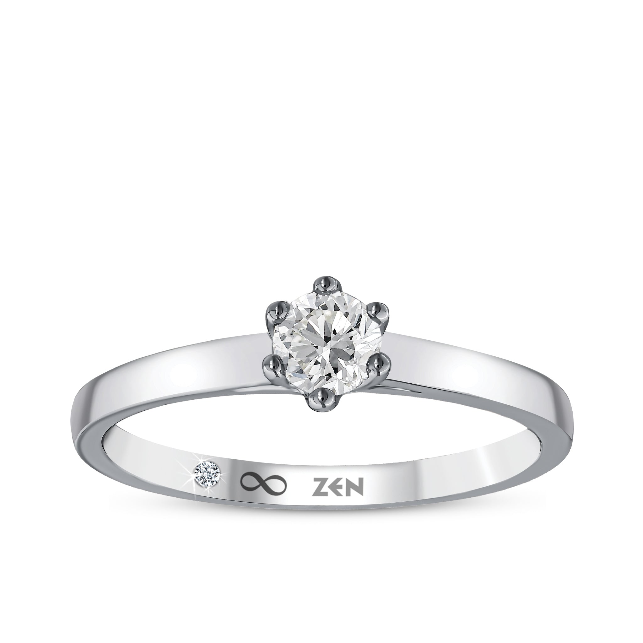 Diamond Solitaire Engagement Ring