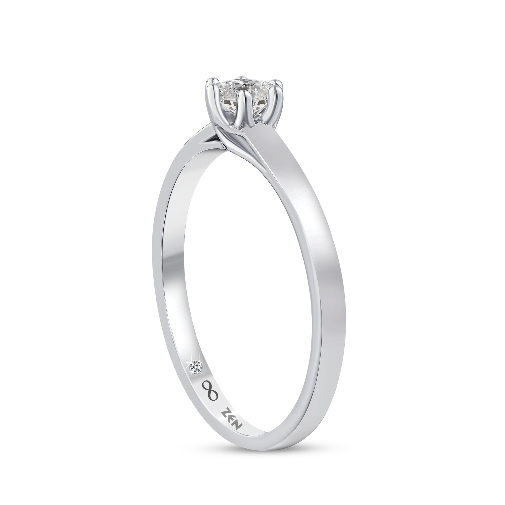 Diamond Solitaire Engagement Ring