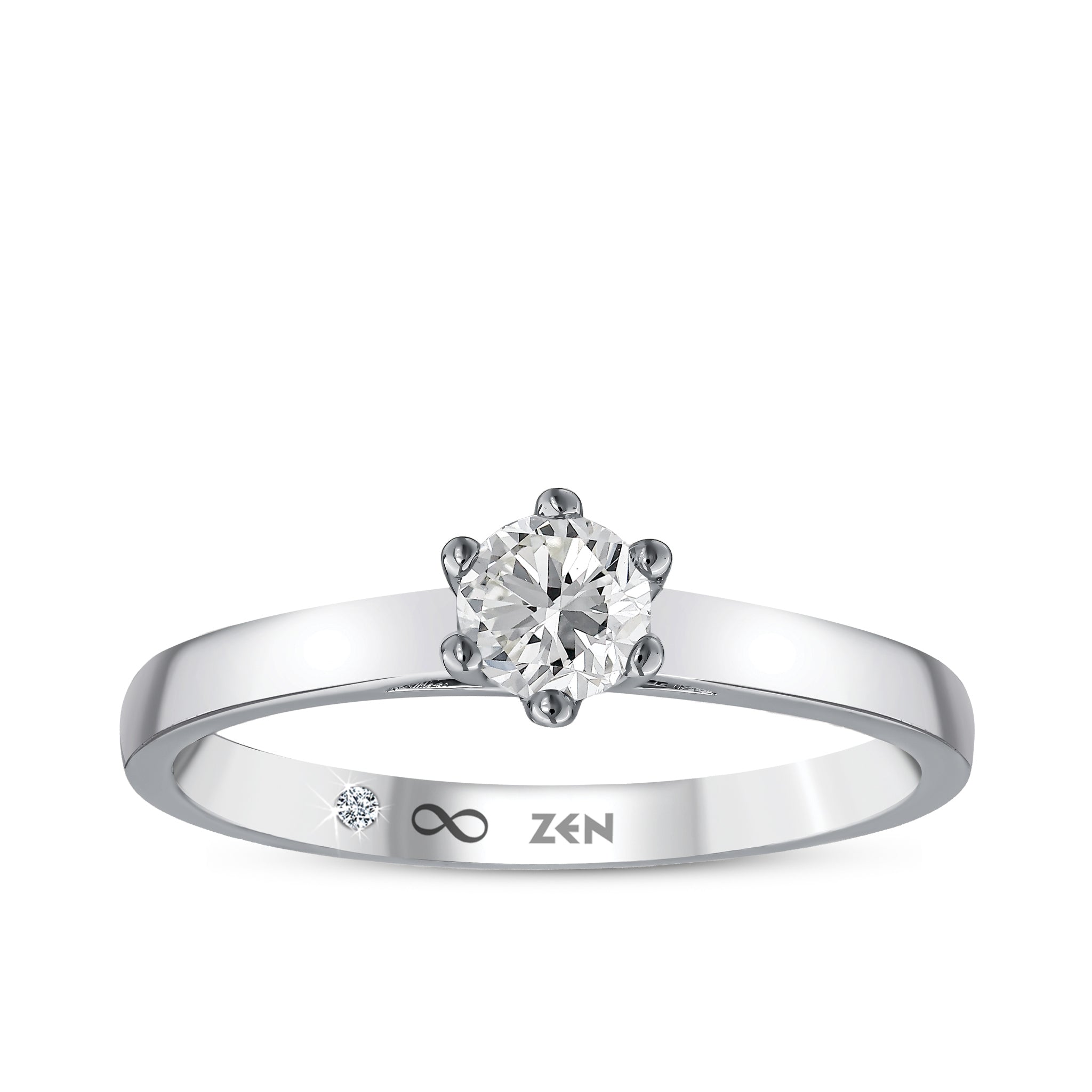 Diamond Solitaire Engagement Ring