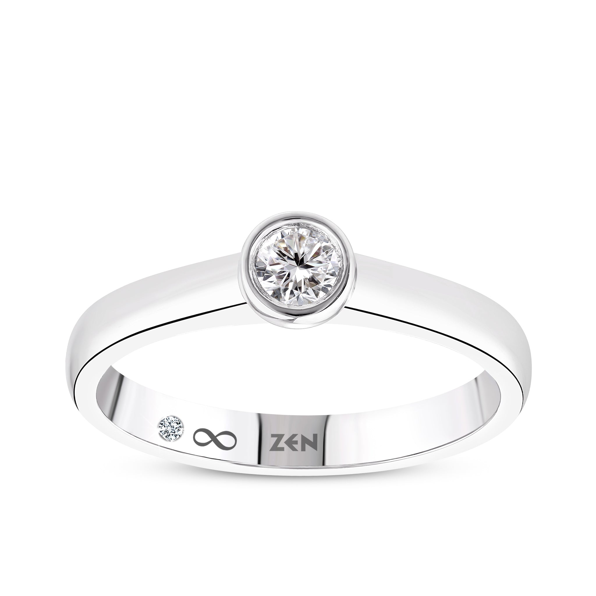 Solitaire Diamond Engagement Ring