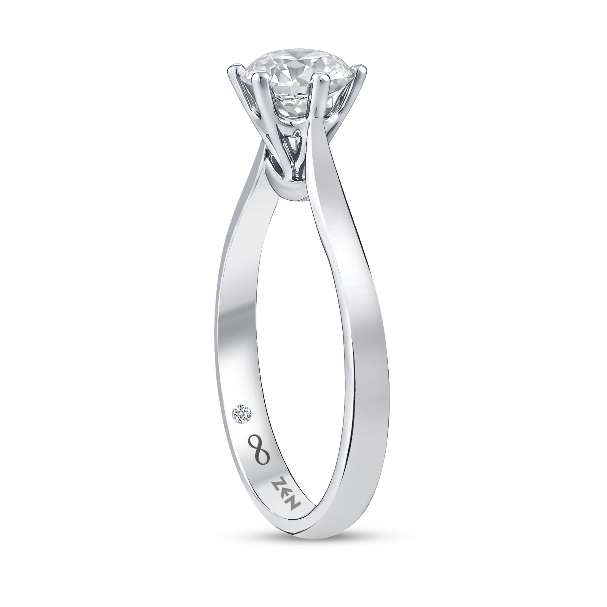 Solitaire Diamond Engagement Ring