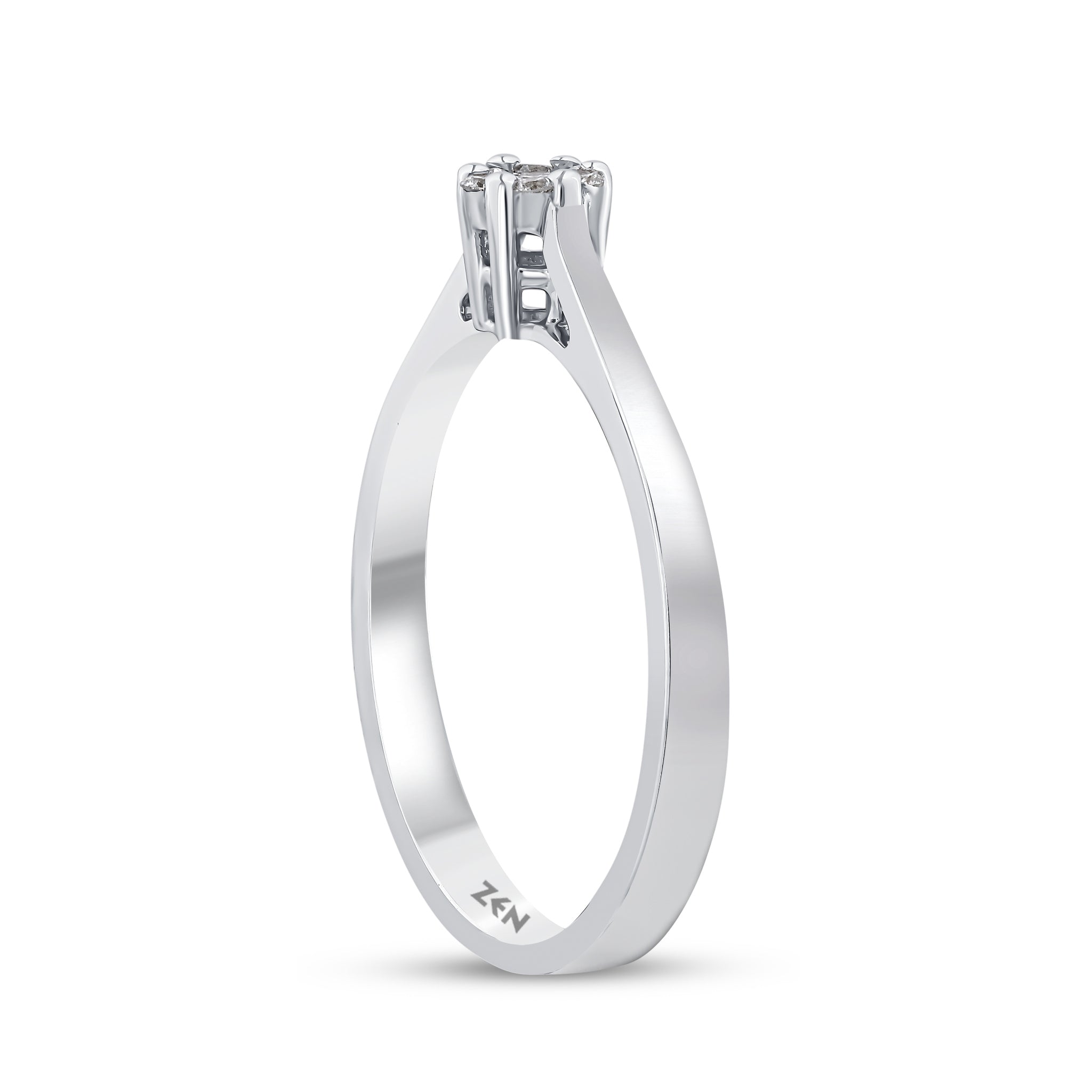 Solitaire Diamond Engagement Ring