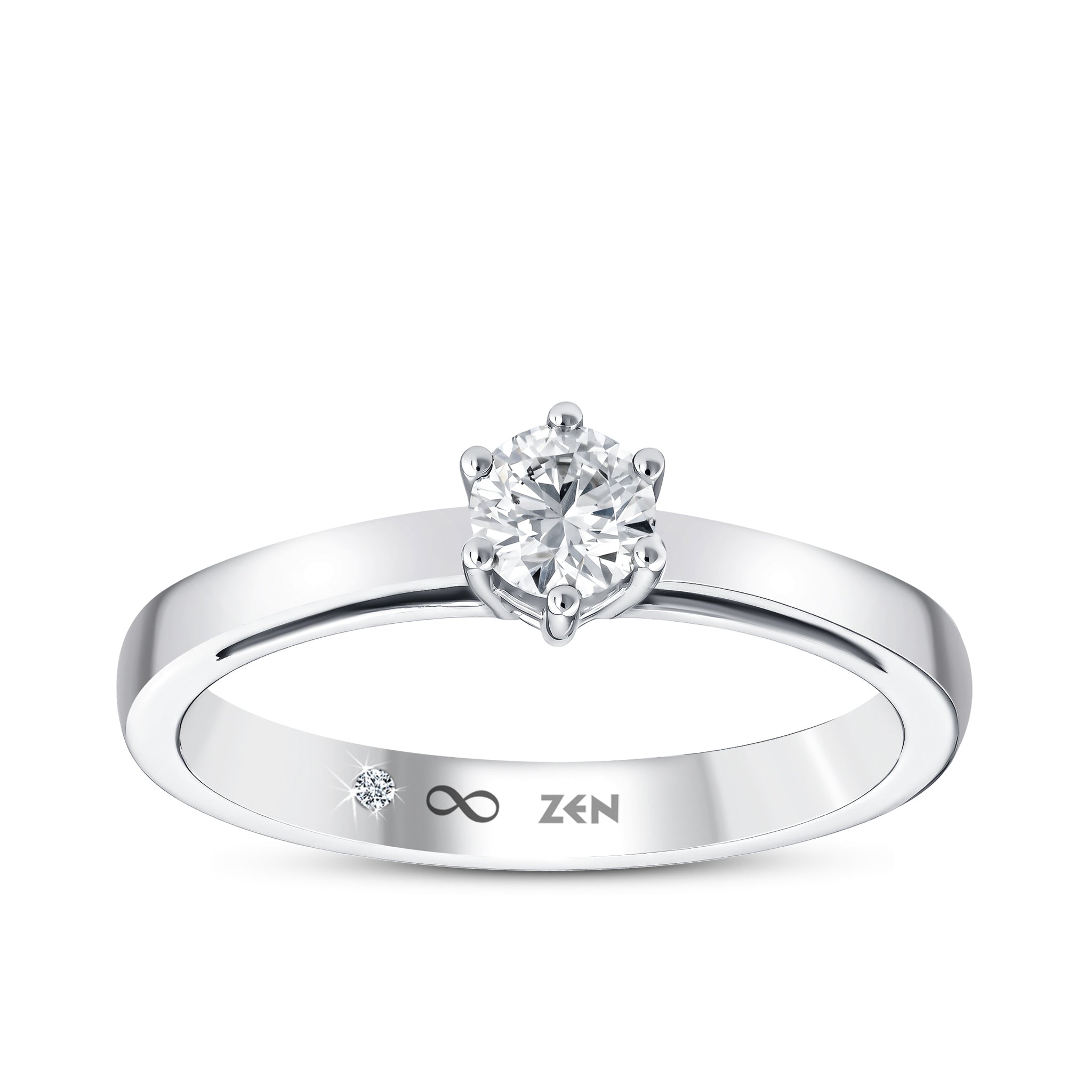 Diamond Solitaire Engagement Ring