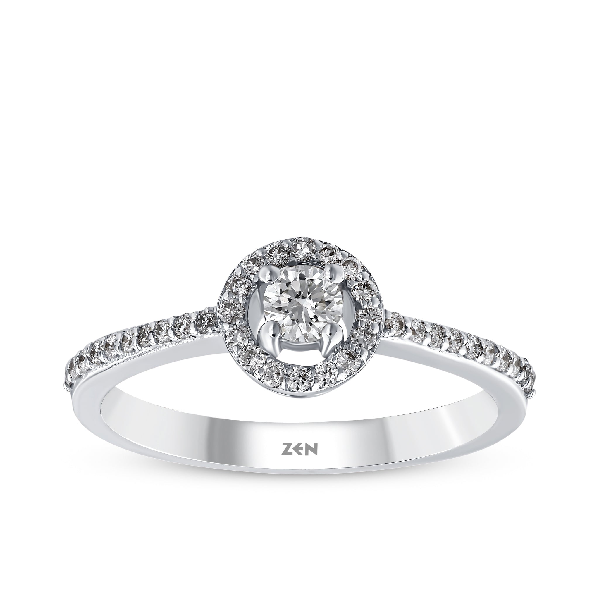 Side Stones Diamond Engagement Ring
