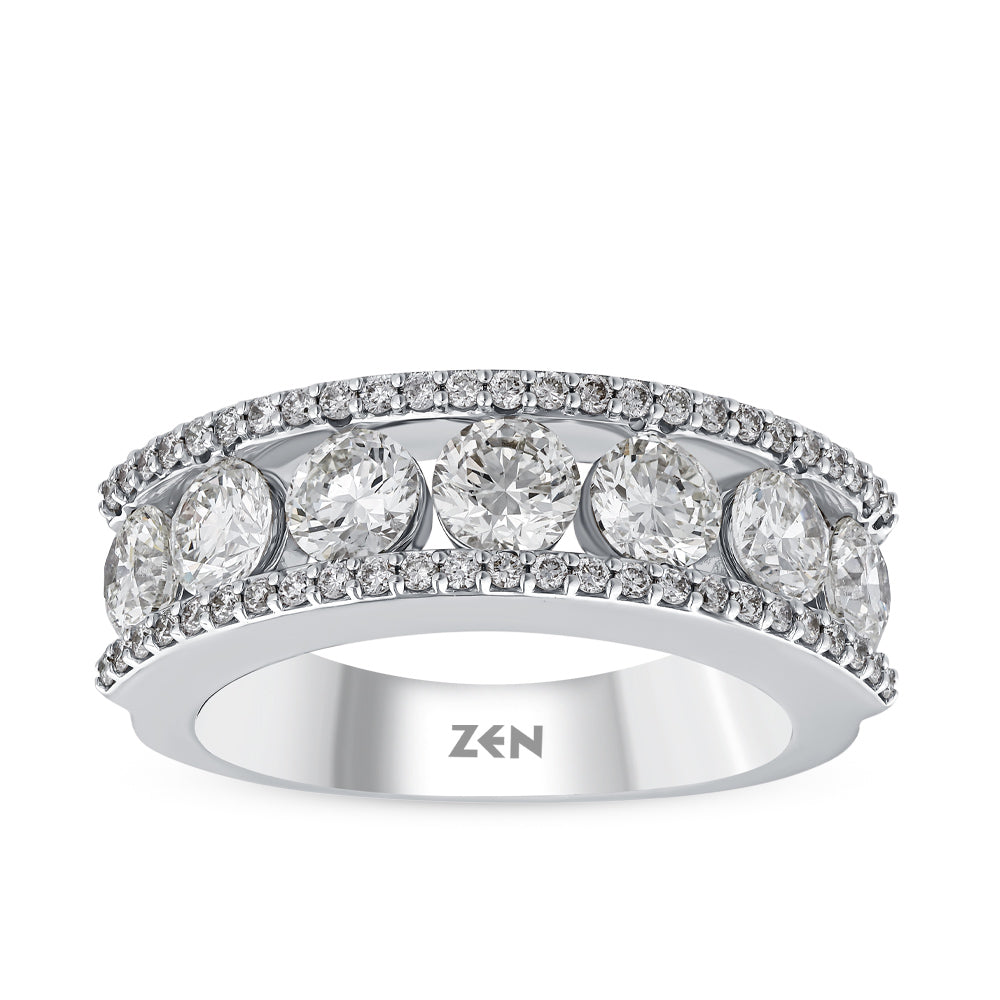 Half Eternity Diamond Ring