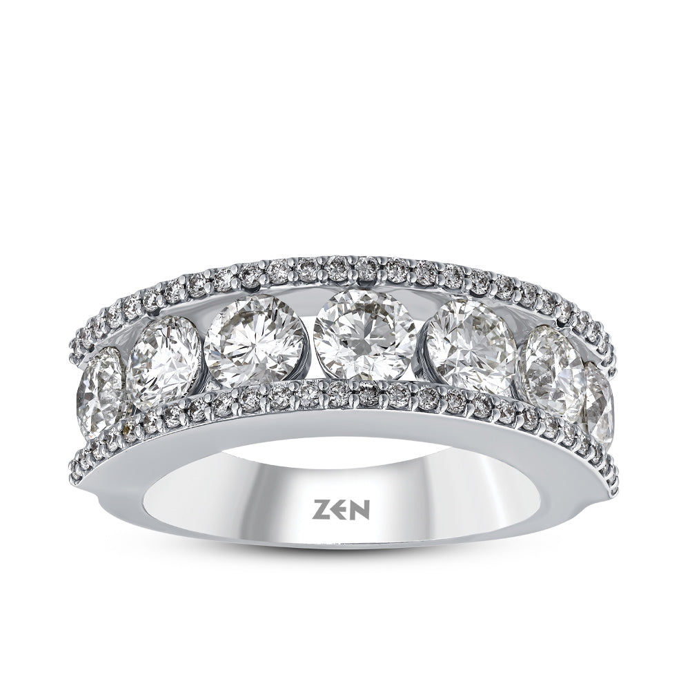 Half Eternity Diamond Ring