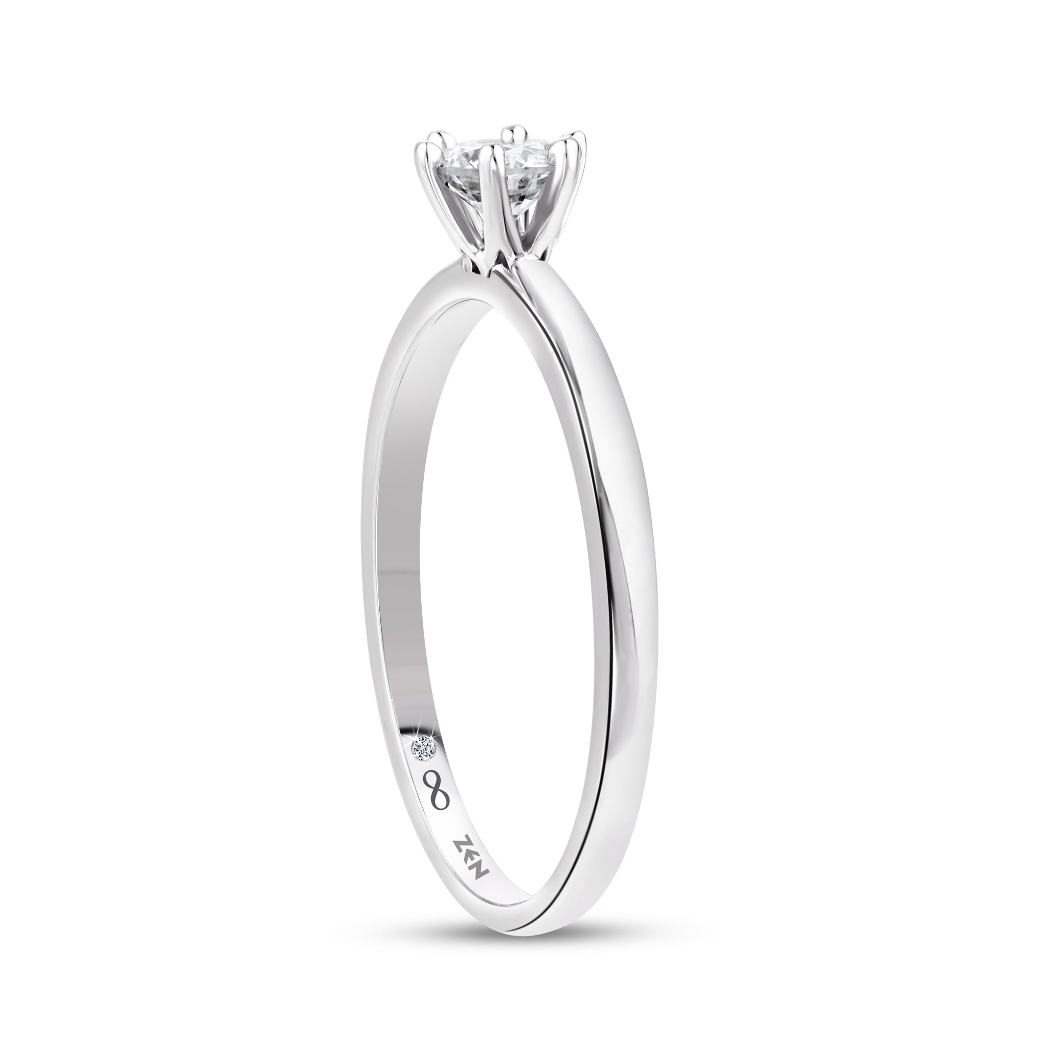 Solitaire Diamond Engagement Ring