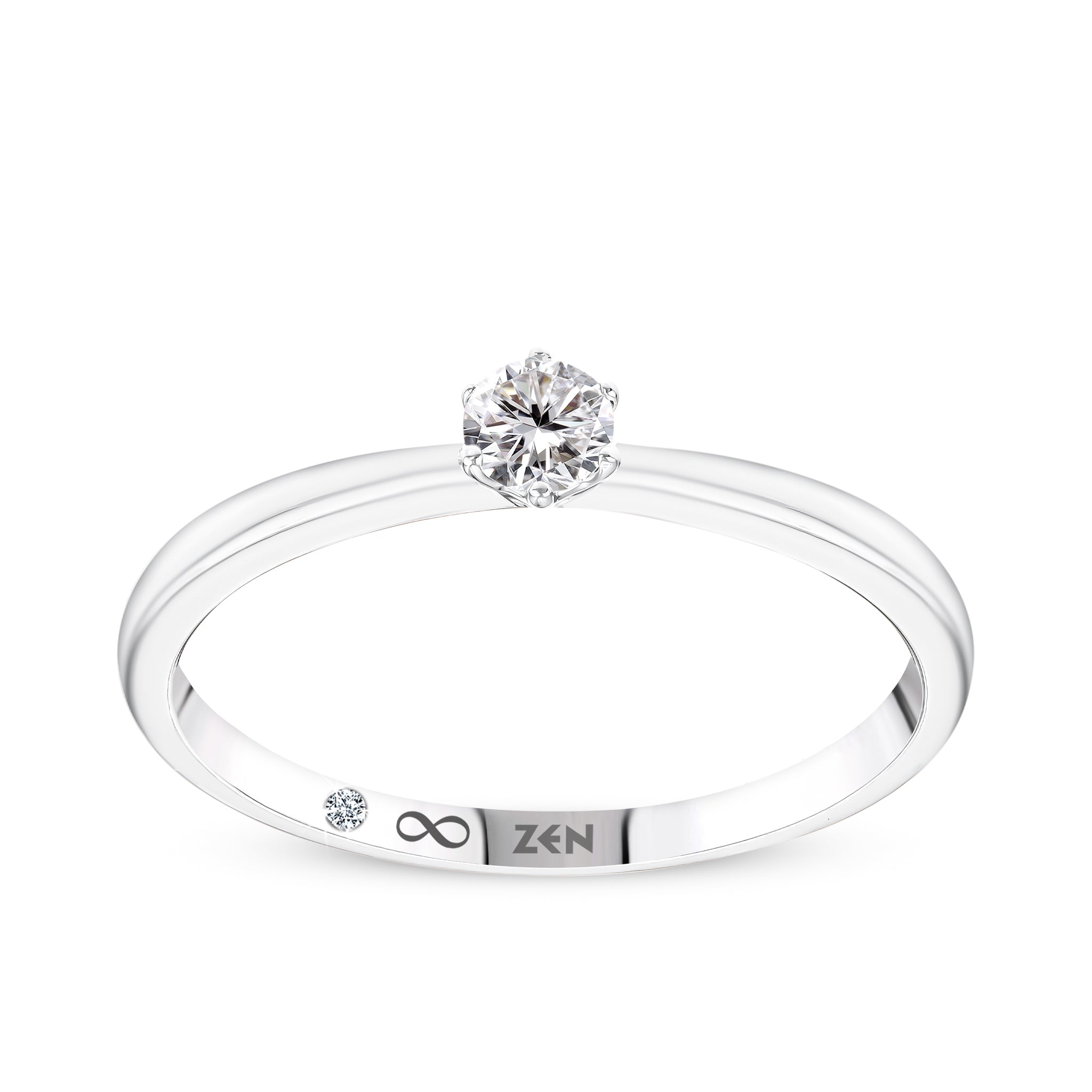 Solitaire Diamond Engagement Ring