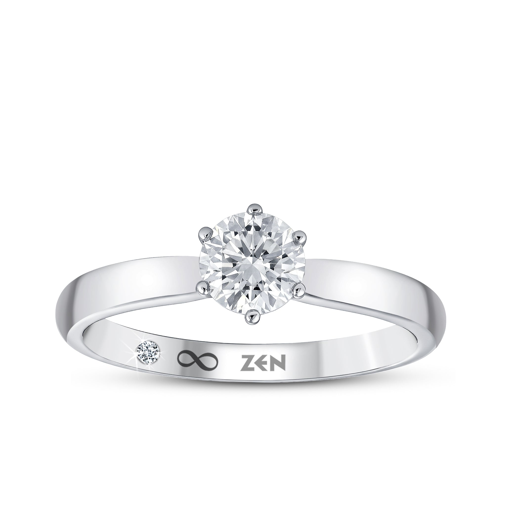 Solitaire Diamond Engagement Ring