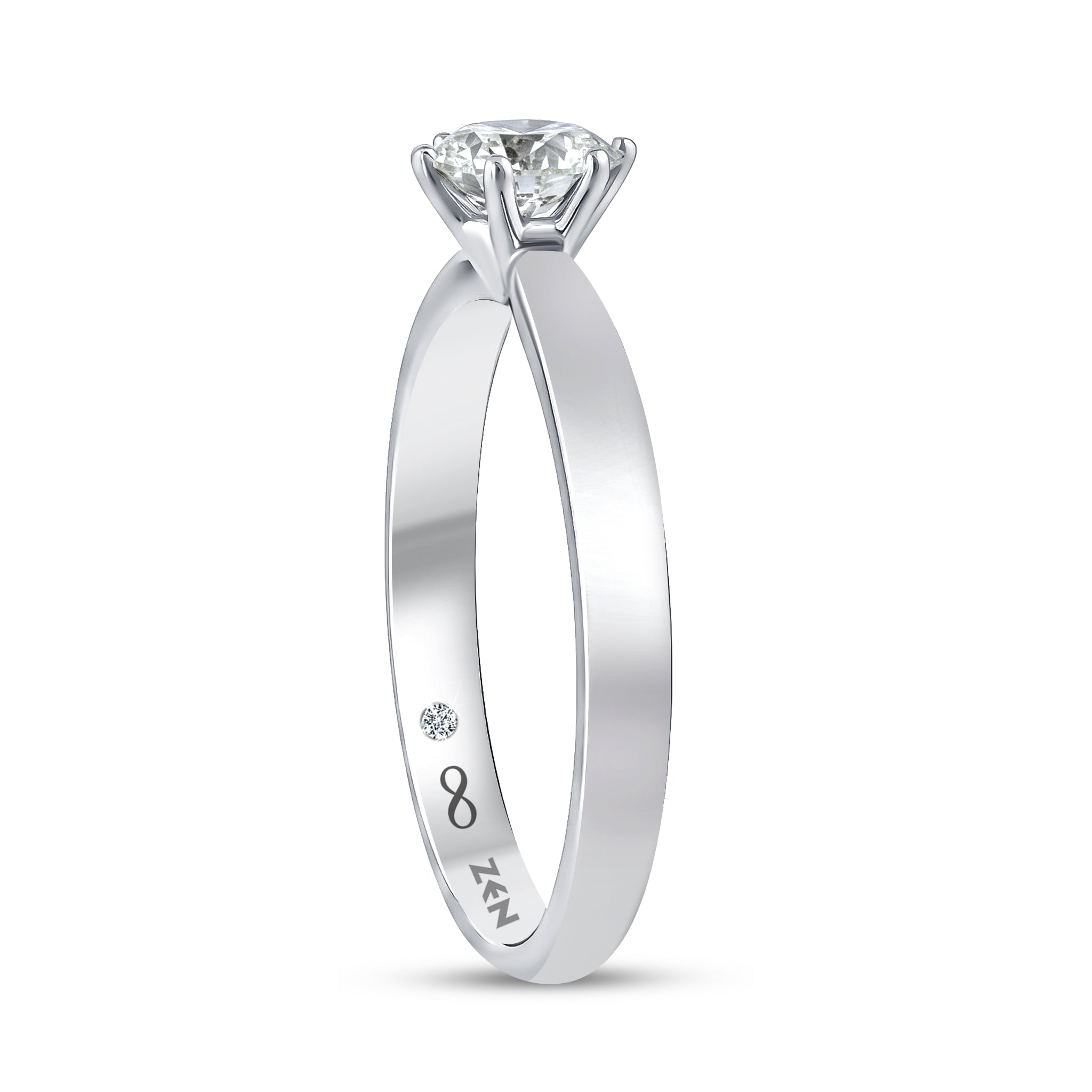 Solitaire Diamond Engagement Ring