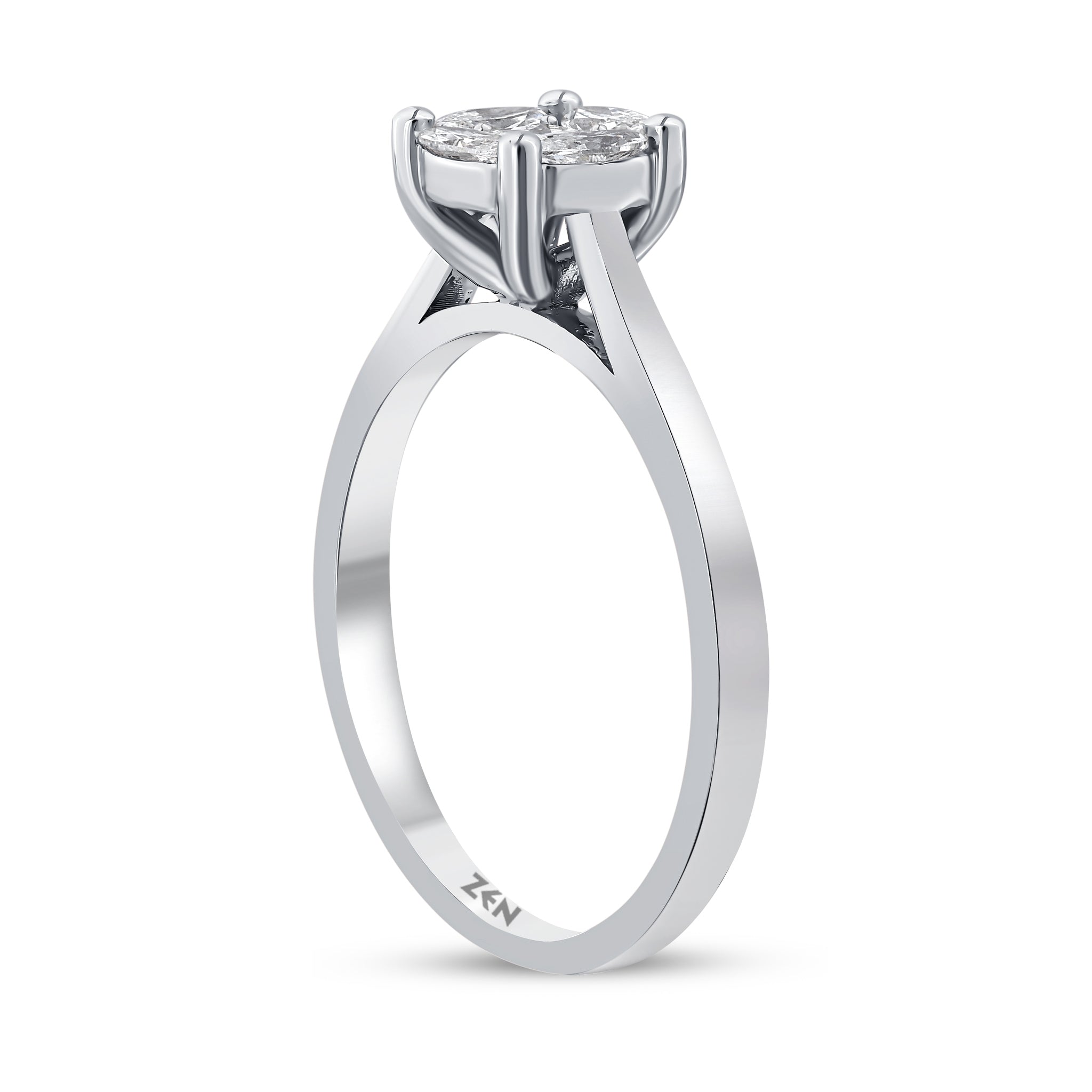 Modern Diamond Engagement Ring