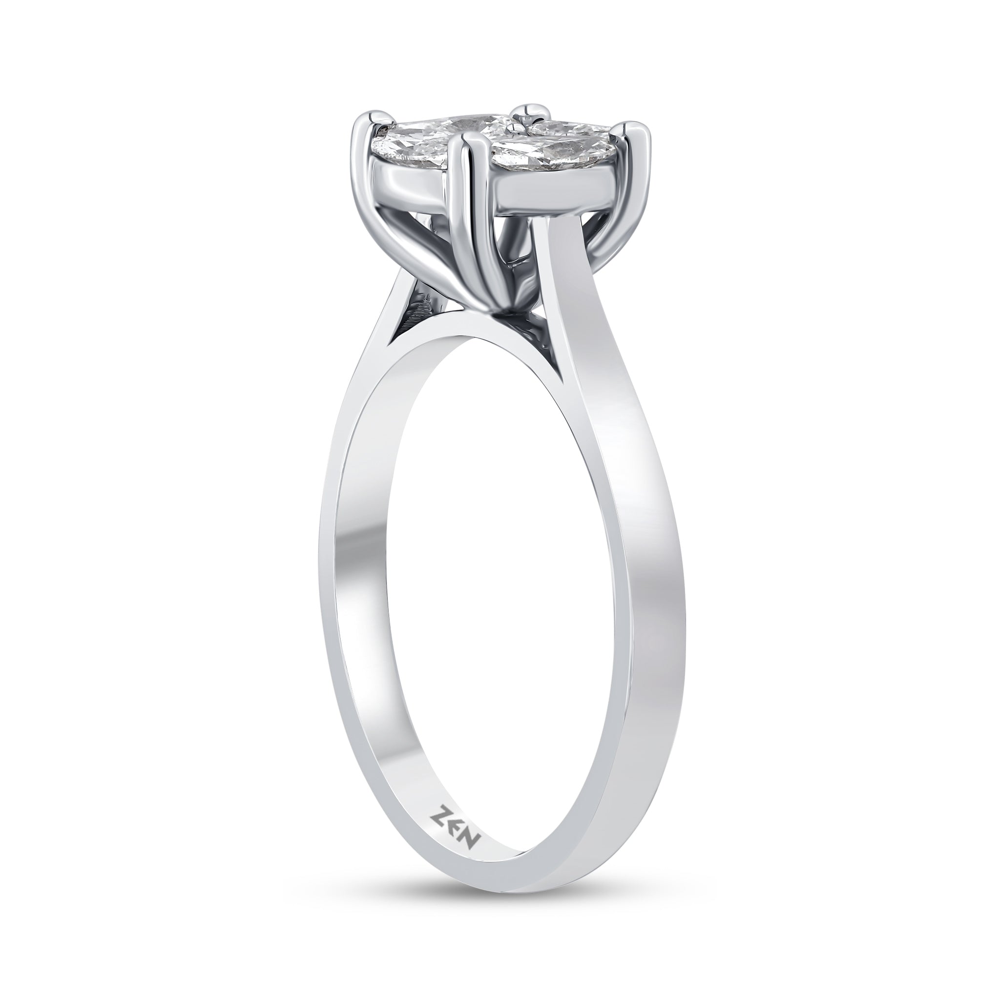 Modern Diamond Engagement Ring