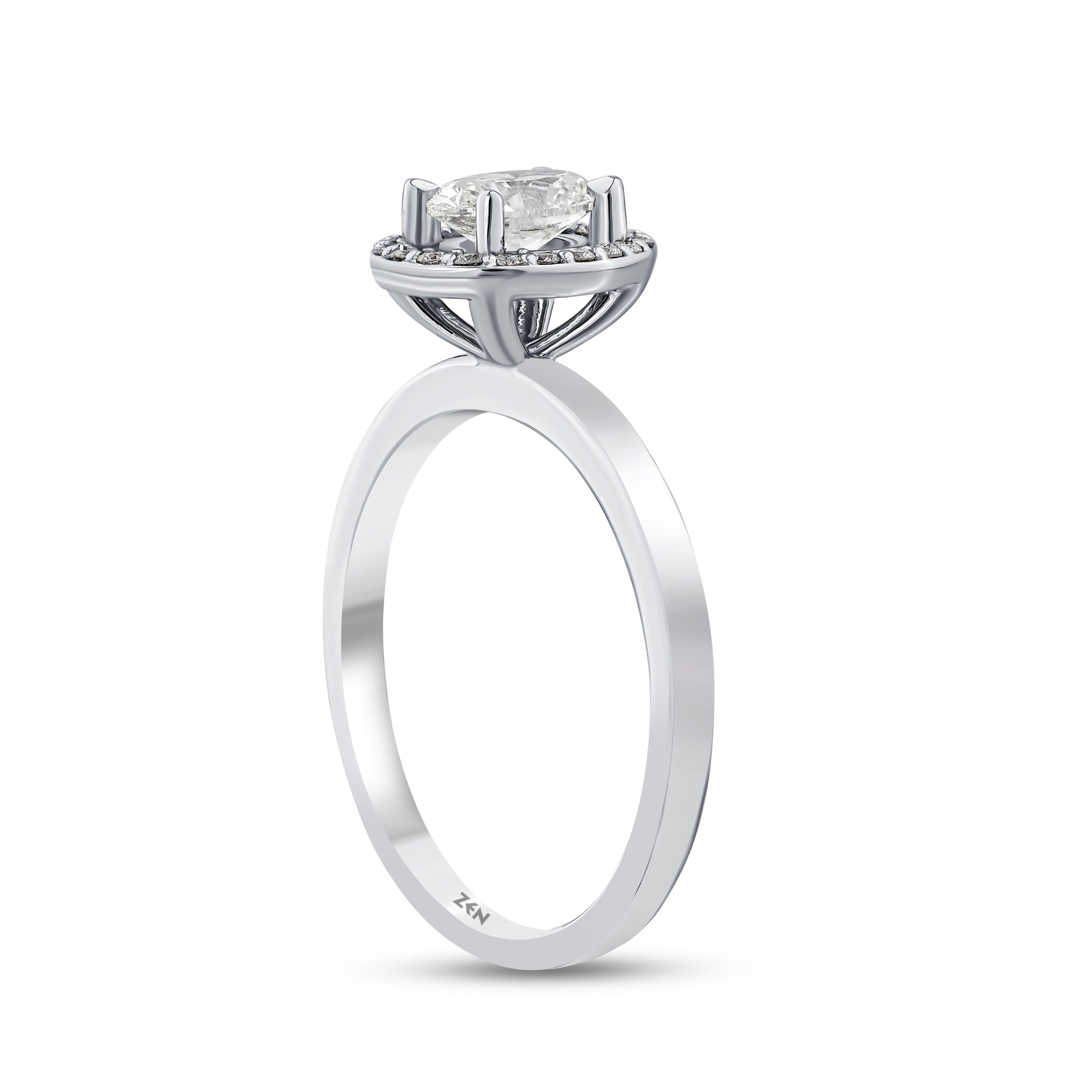 Oval Diamond Engagement Ring