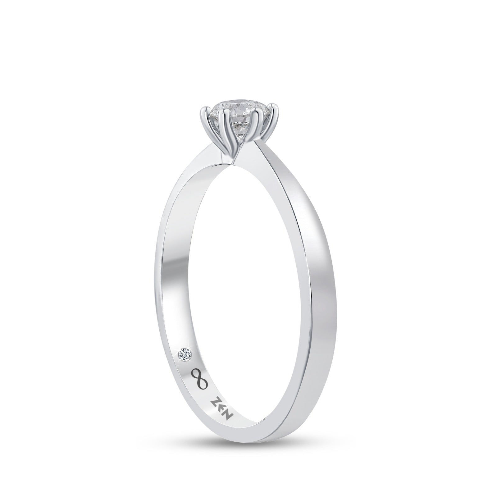 Diamond Solitaire Engagement Ring