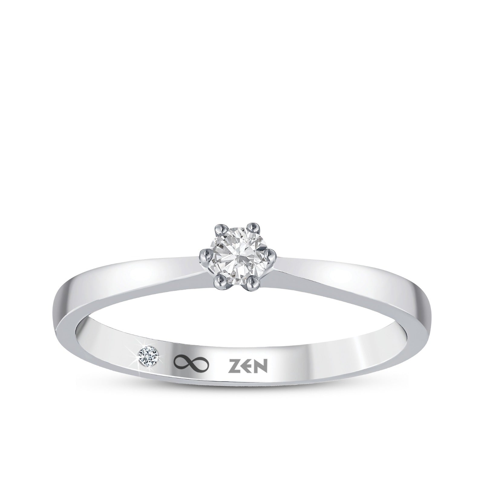 Diamond Solitaire Engagement Ring