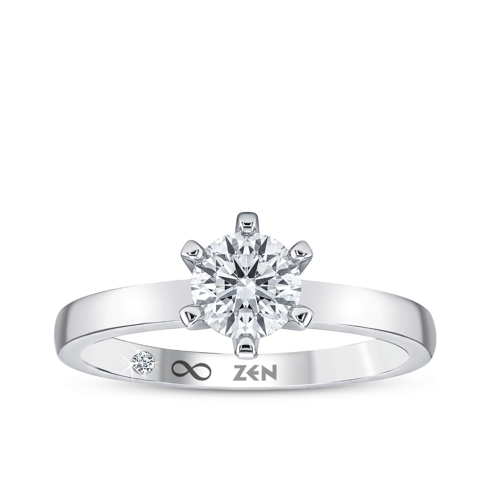 Diamond Solitaire Engagement Ring