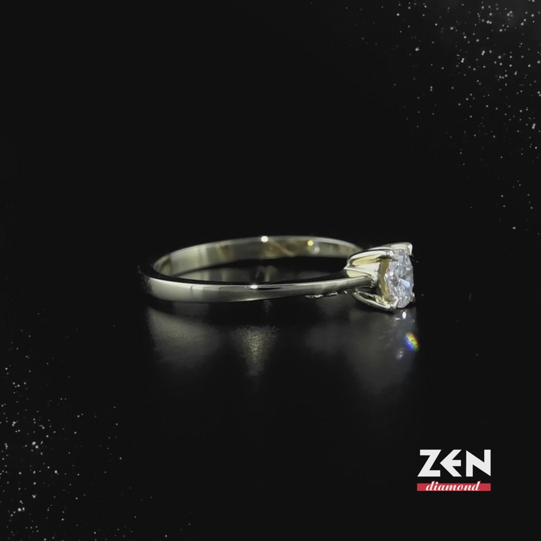 Oval Diamond Engagement Ring