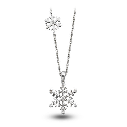 Snowflake Pendant with Chain